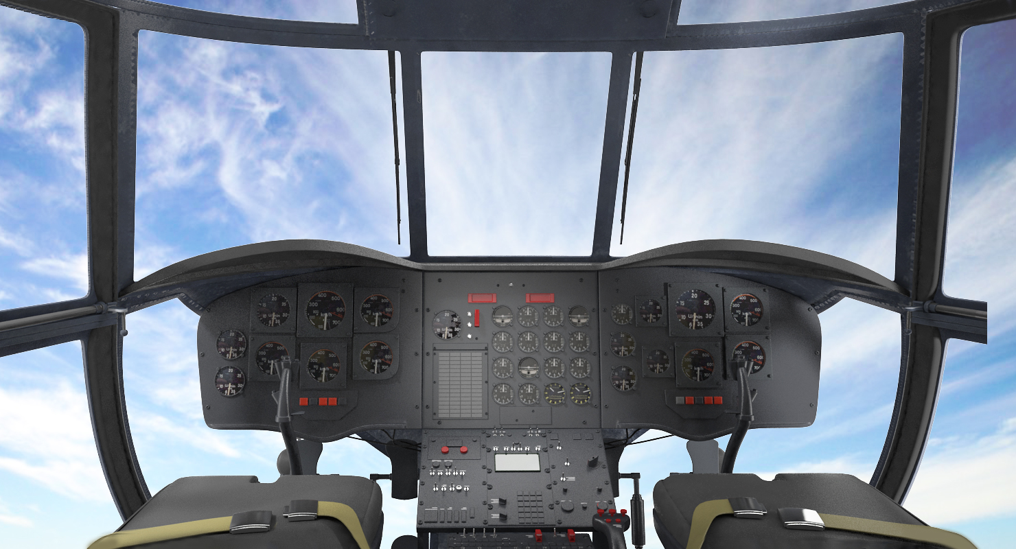 US Army Transport Helicopter CH 47 Chinook 3D