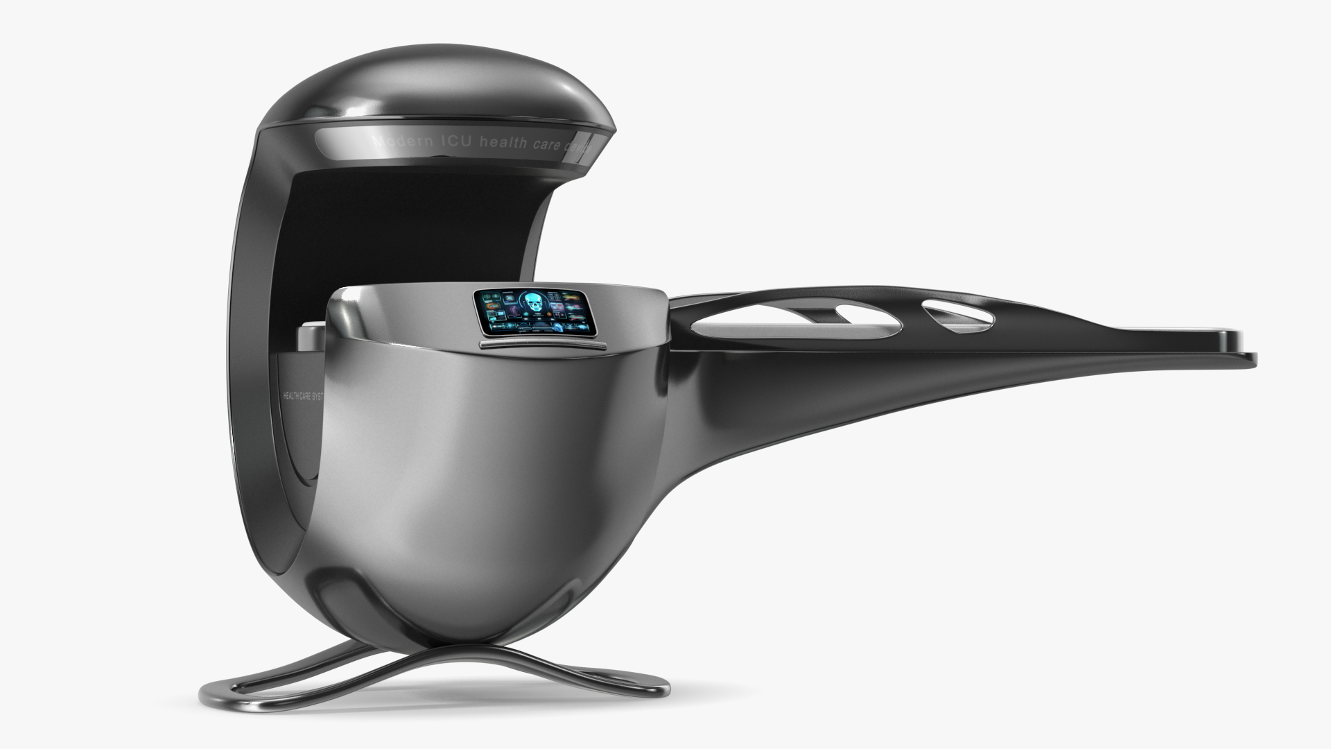 3D Sci-Fi Health Care System Black