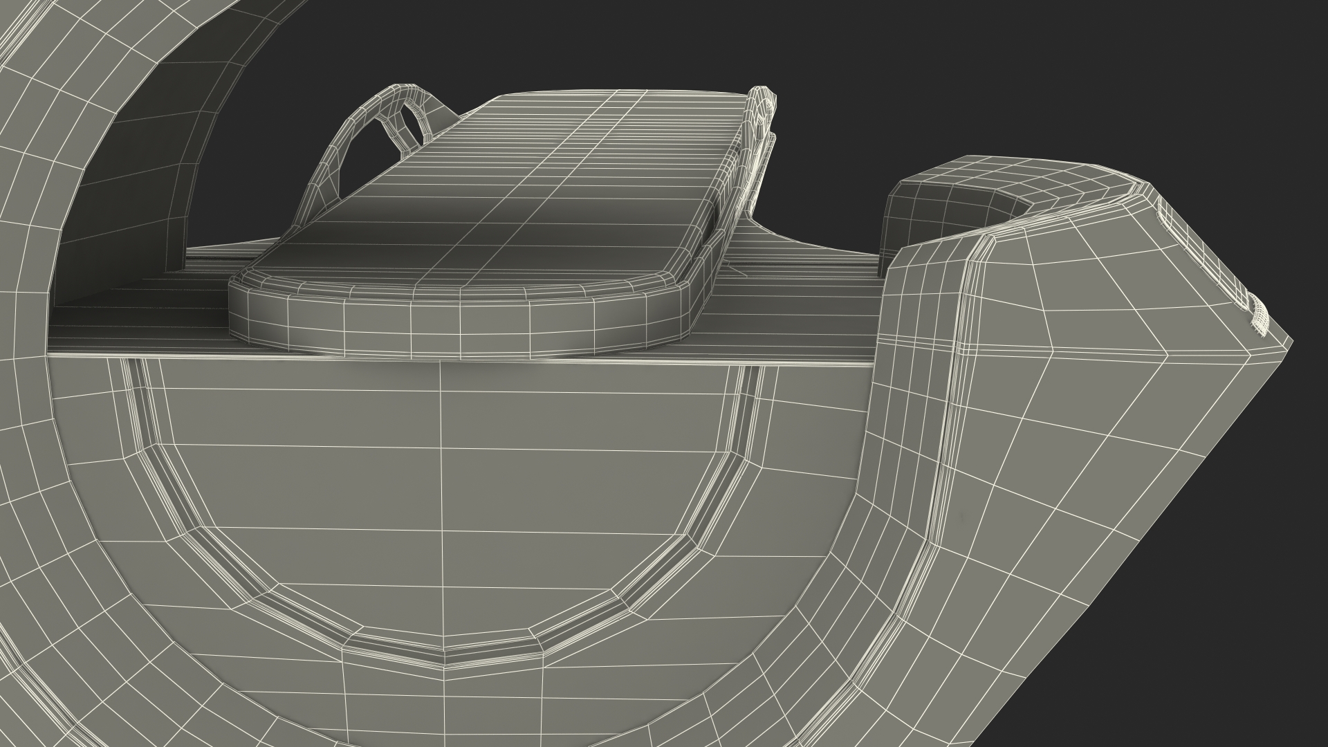 3D Sci-Fi Health Care System Black