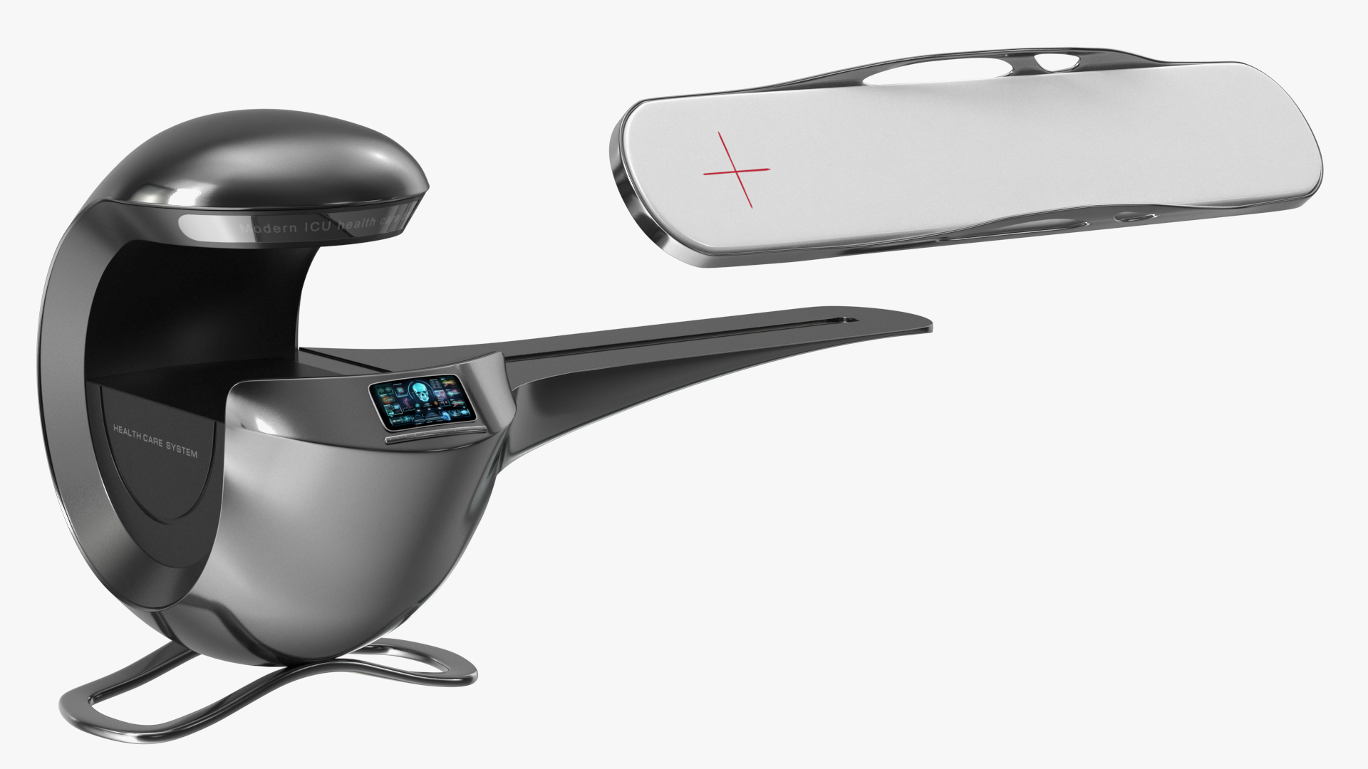 3D Sci-Fi Health Care System Black