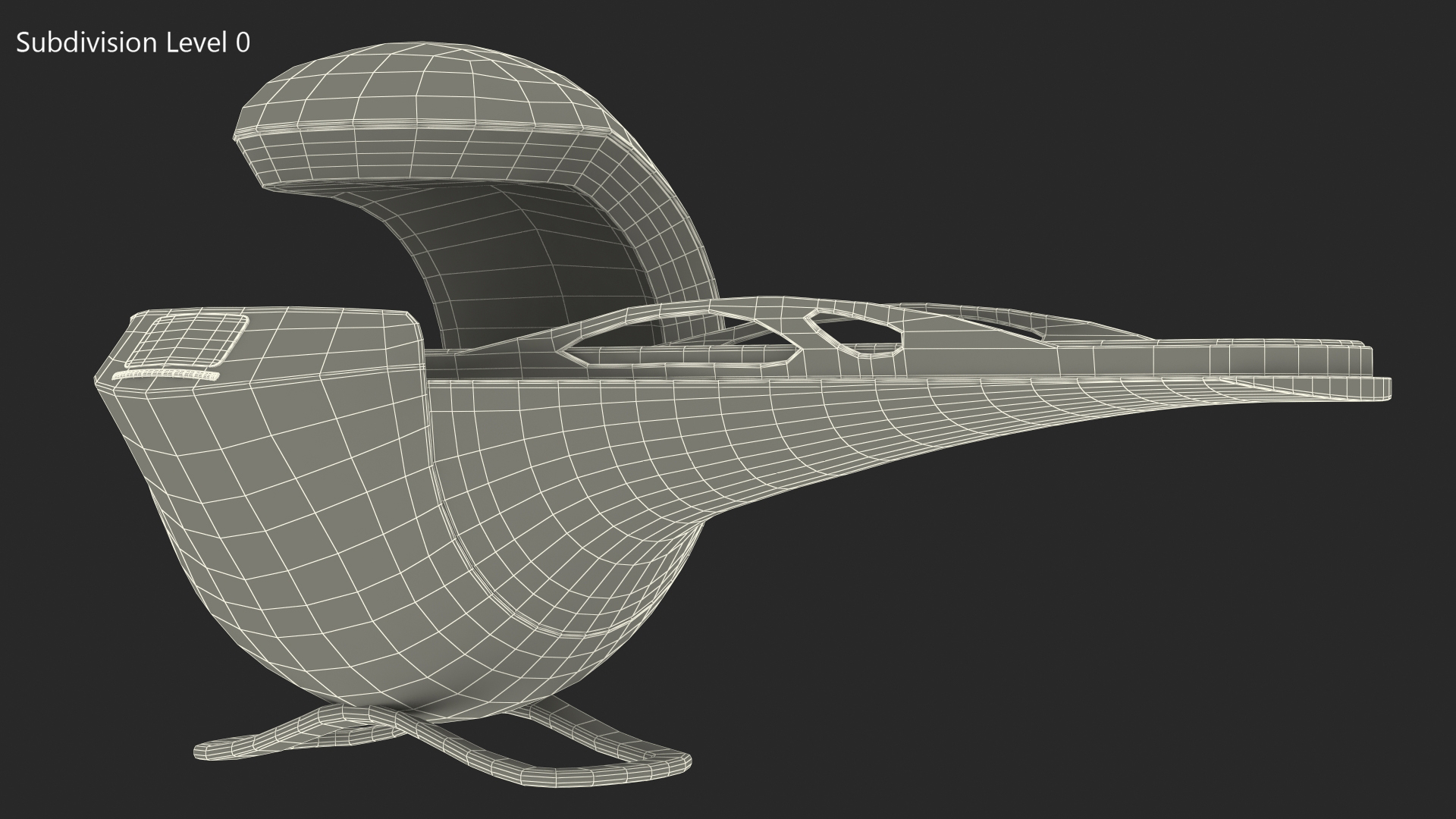 3D Sci-Fi Health Care System Black