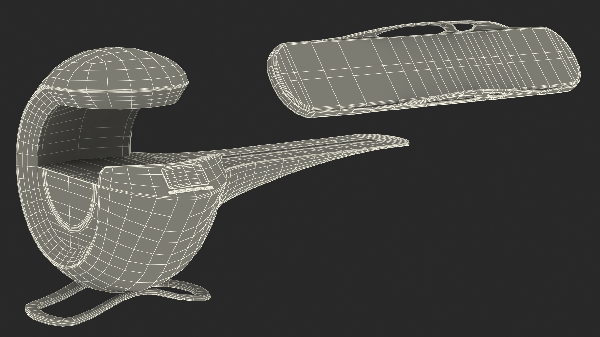 3D Sci-Fi Health Care System Black