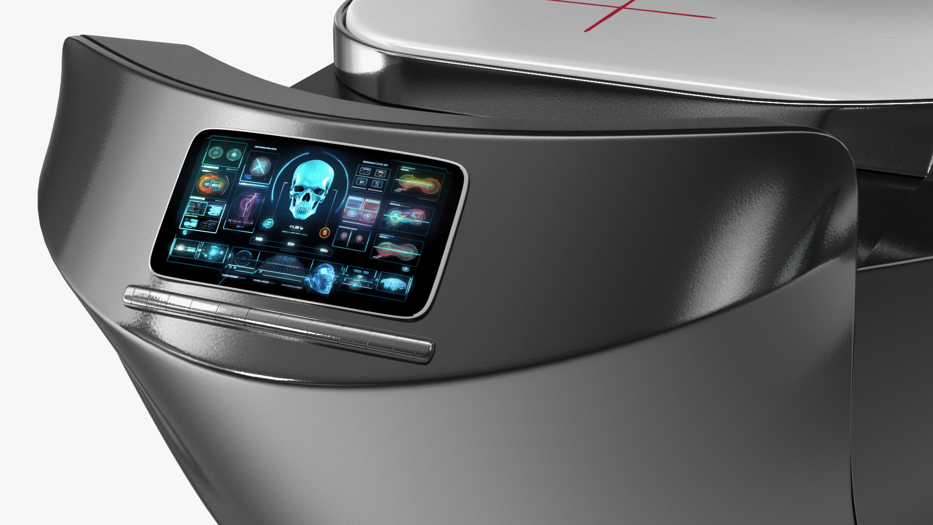 3D Sci-Fi Health Care System Black