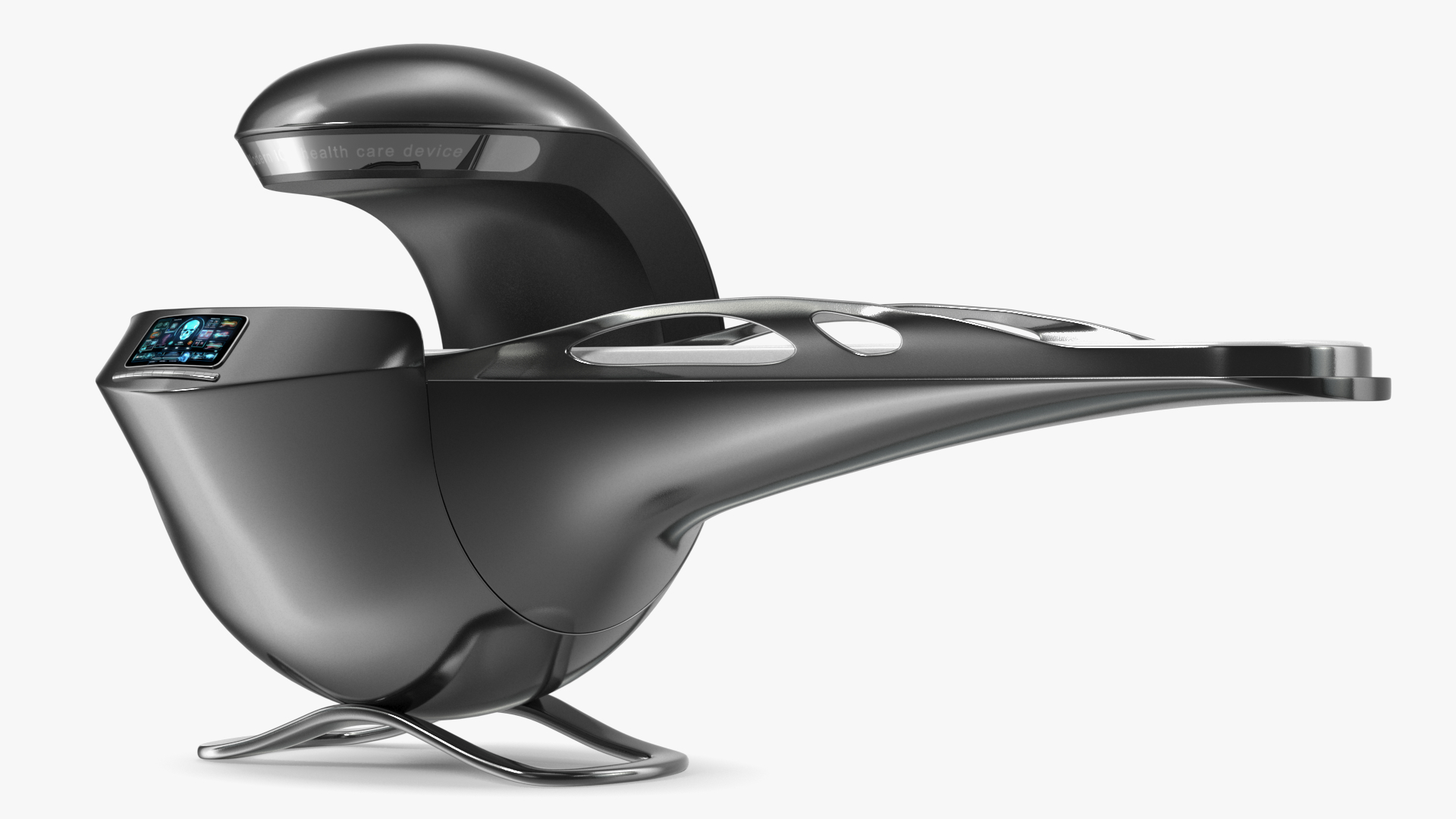 3D Sci-Fi Health Care System Black
