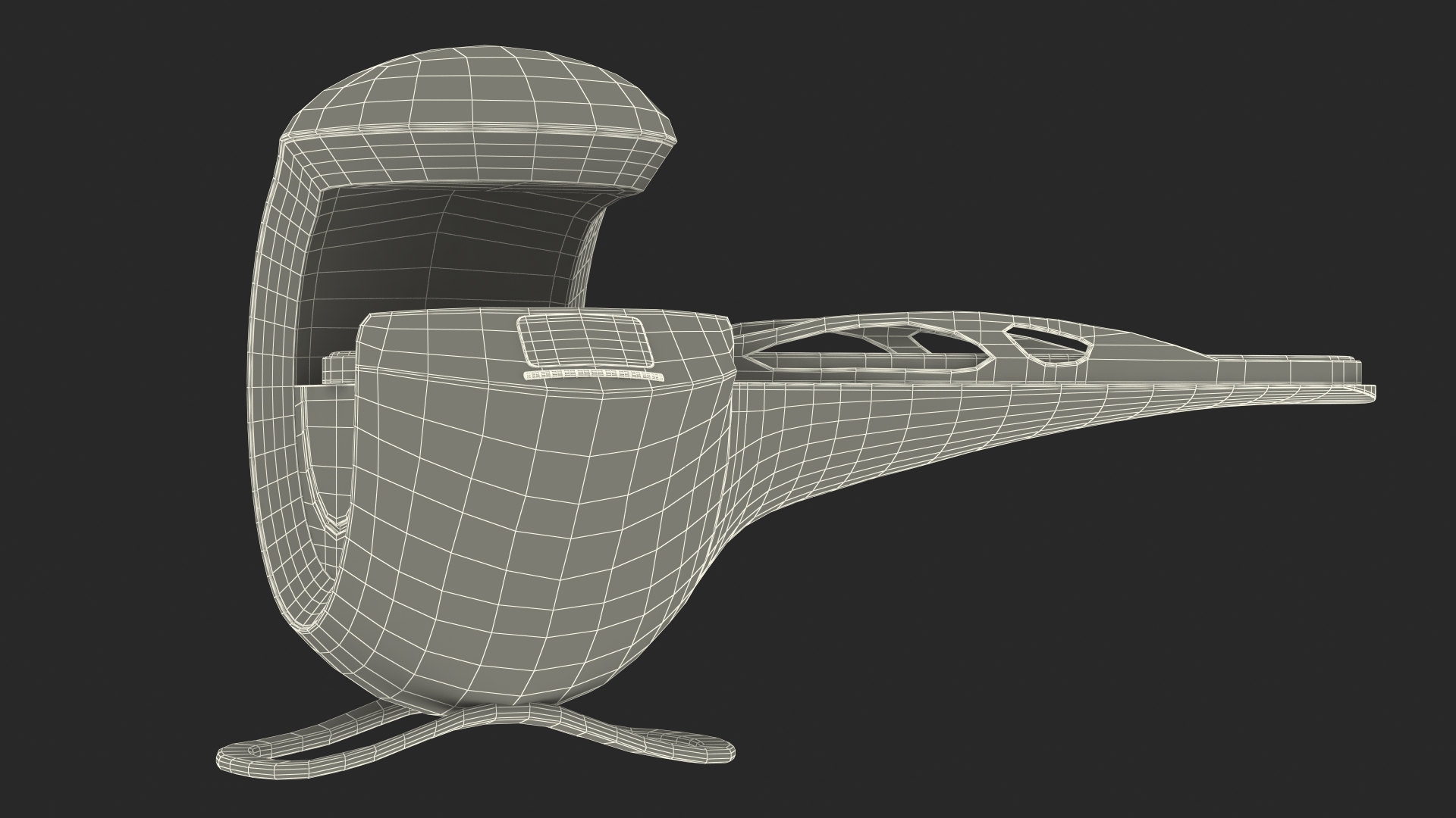 3D Sci-Fi Health Care System Black