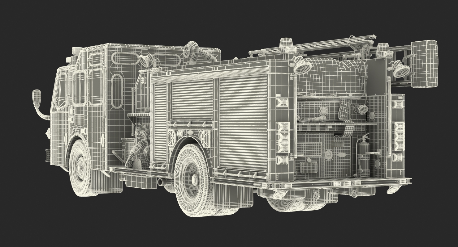 Fire Apparatus E One Quest Wyoming 3D model