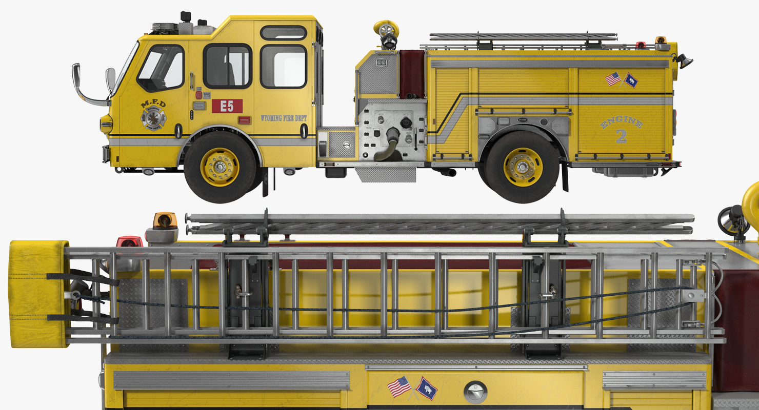 Fire Apparatus E One Quest Wyoming 3D model