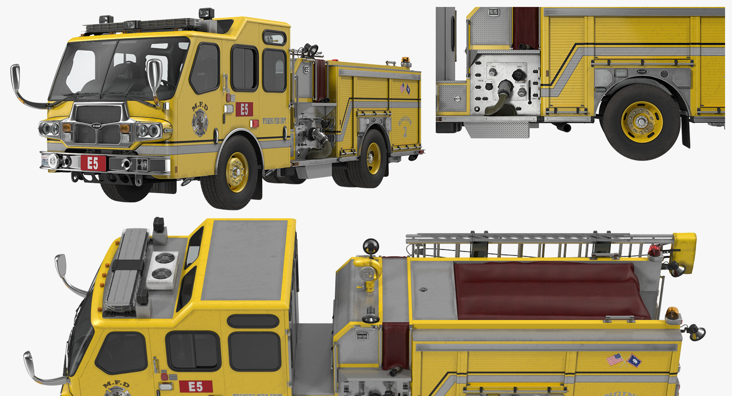 Fire Apparatus E One Quest Wyoming 3D model