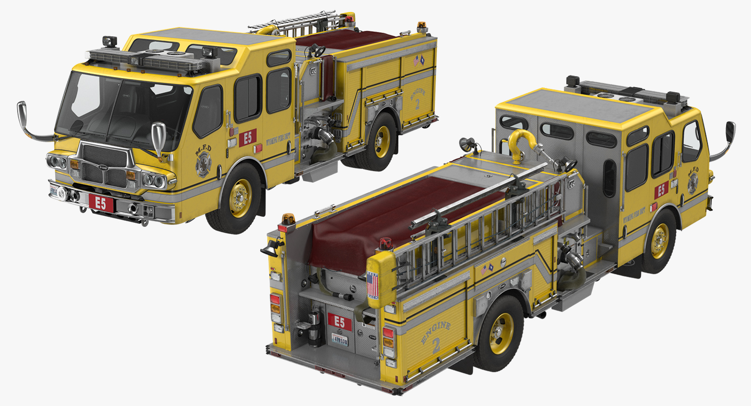 Fire Apparatus E One Quest Wyoming 3D model