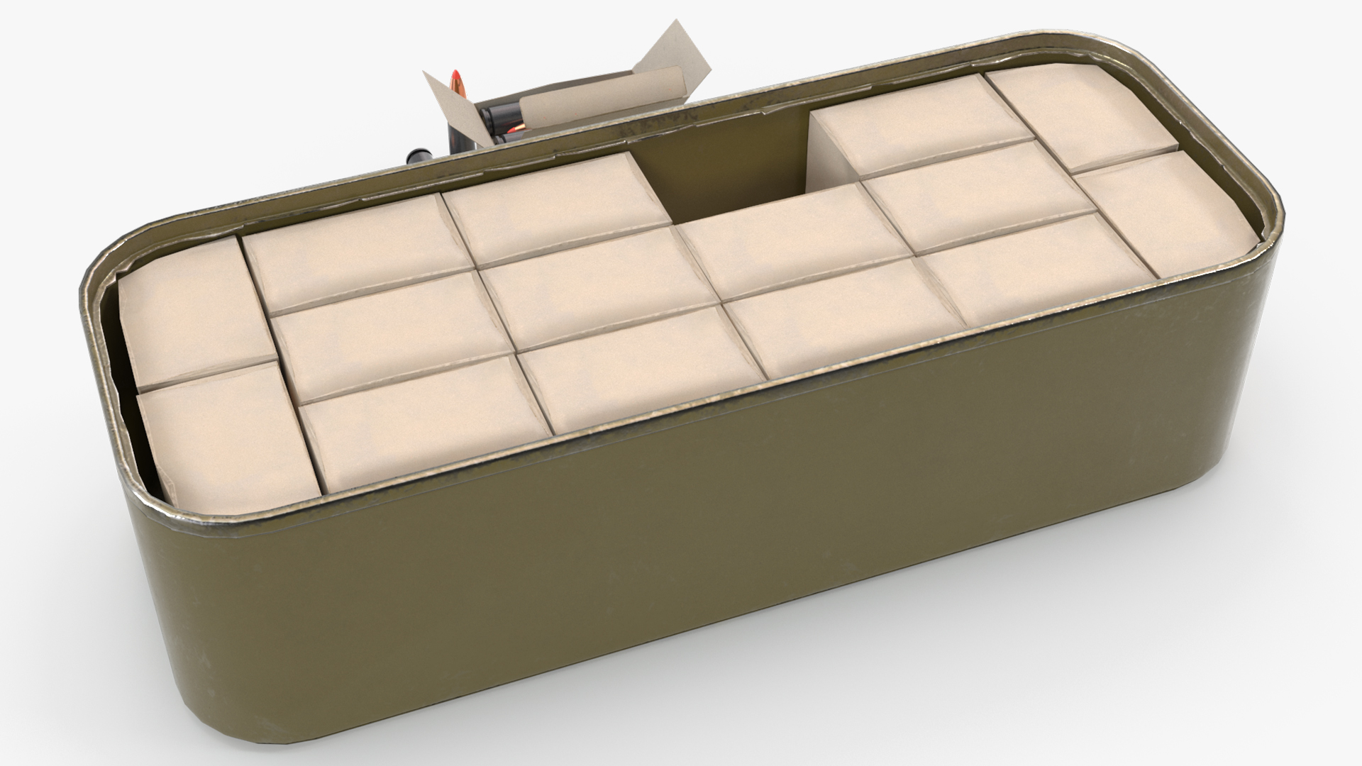 Steel Cartridge Storage Can Rounds Game Ready, view 4