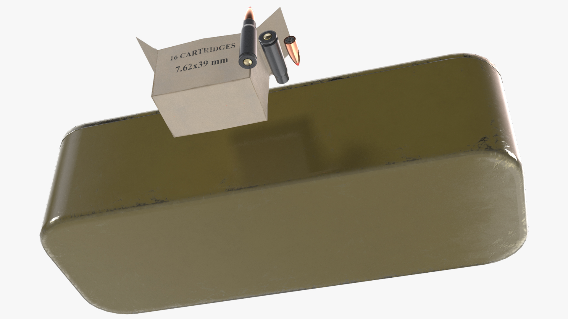 Steel Cartridge Storage Can Rounds Game Ready, view 6