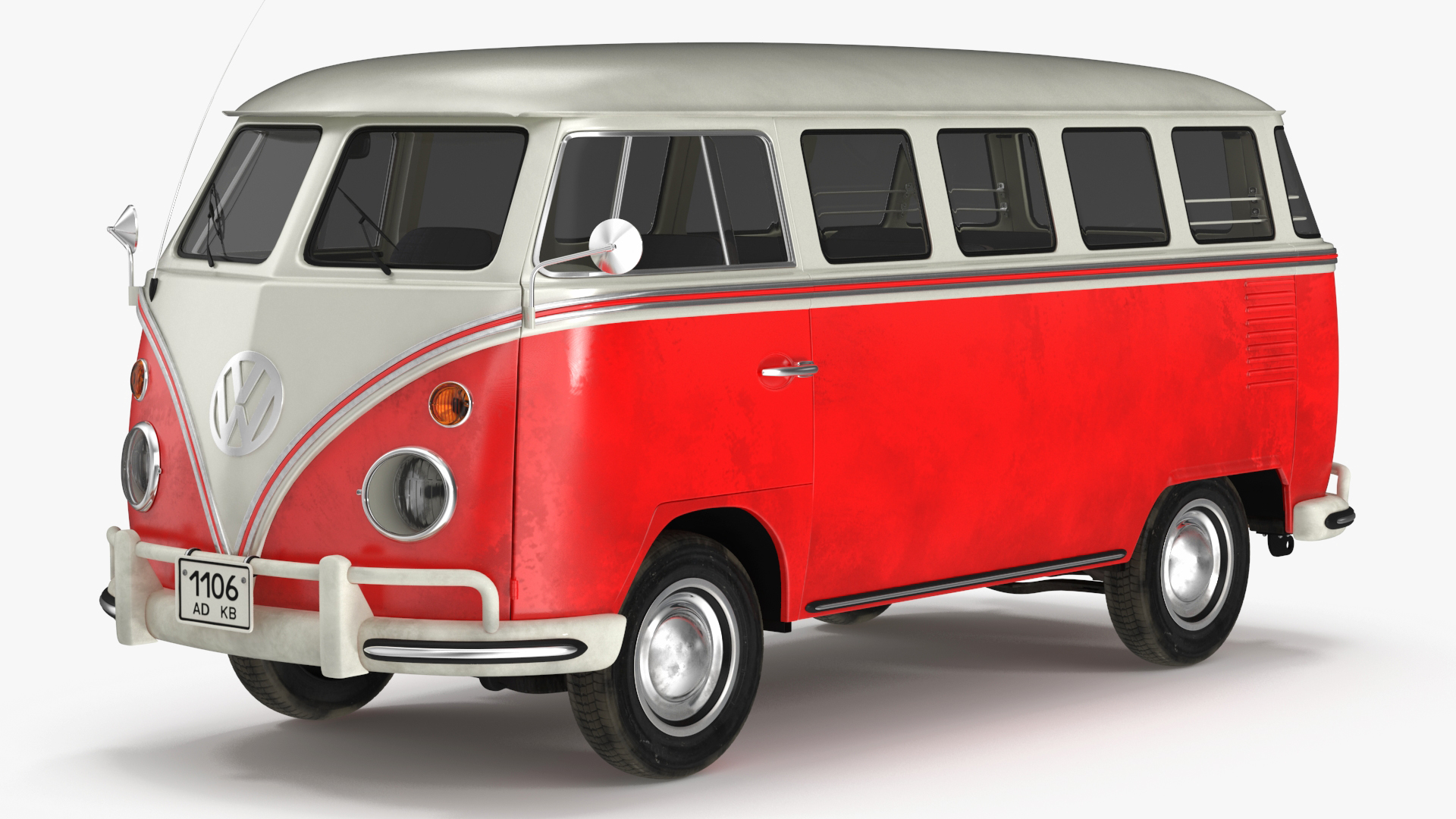 Classic Volkswagen Type 2 Bus 3D model