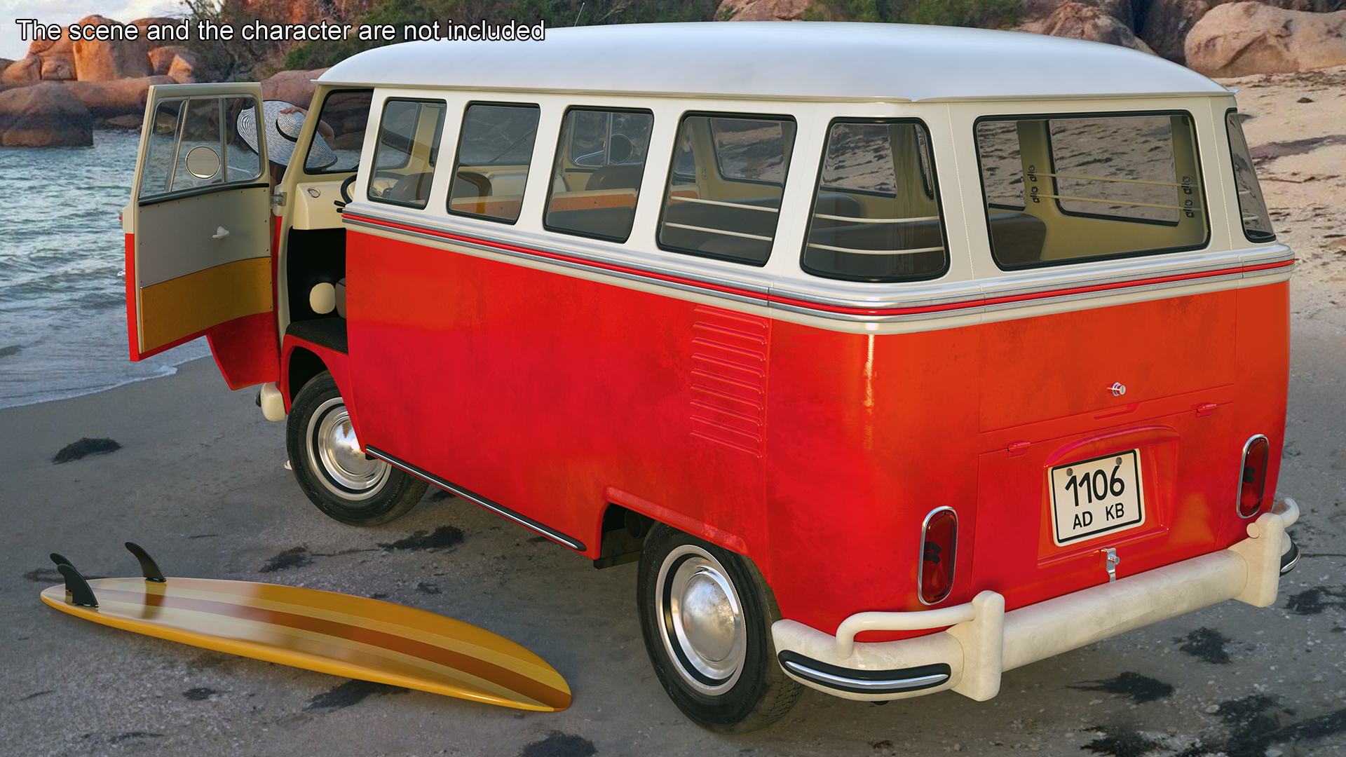 Classic Volkswagen Type 2 Bus 3D model
