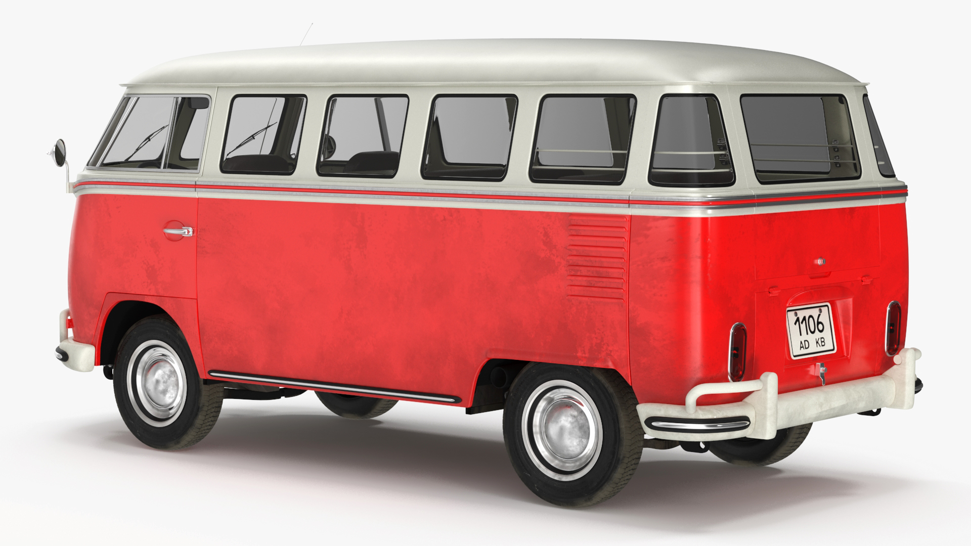 Classic Volkswagen Type 2 Bus 3D model
