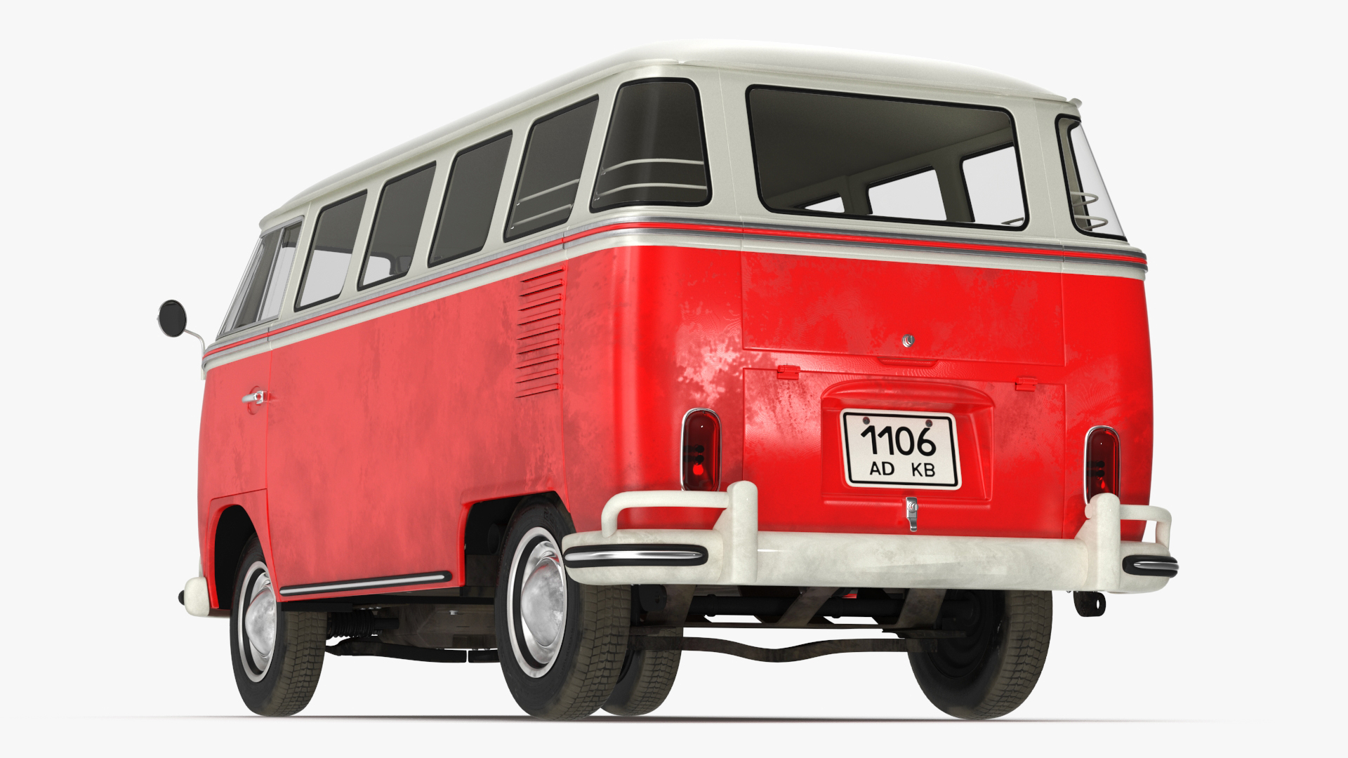 Classic Volkswagen Type 2 Bus 3D model
