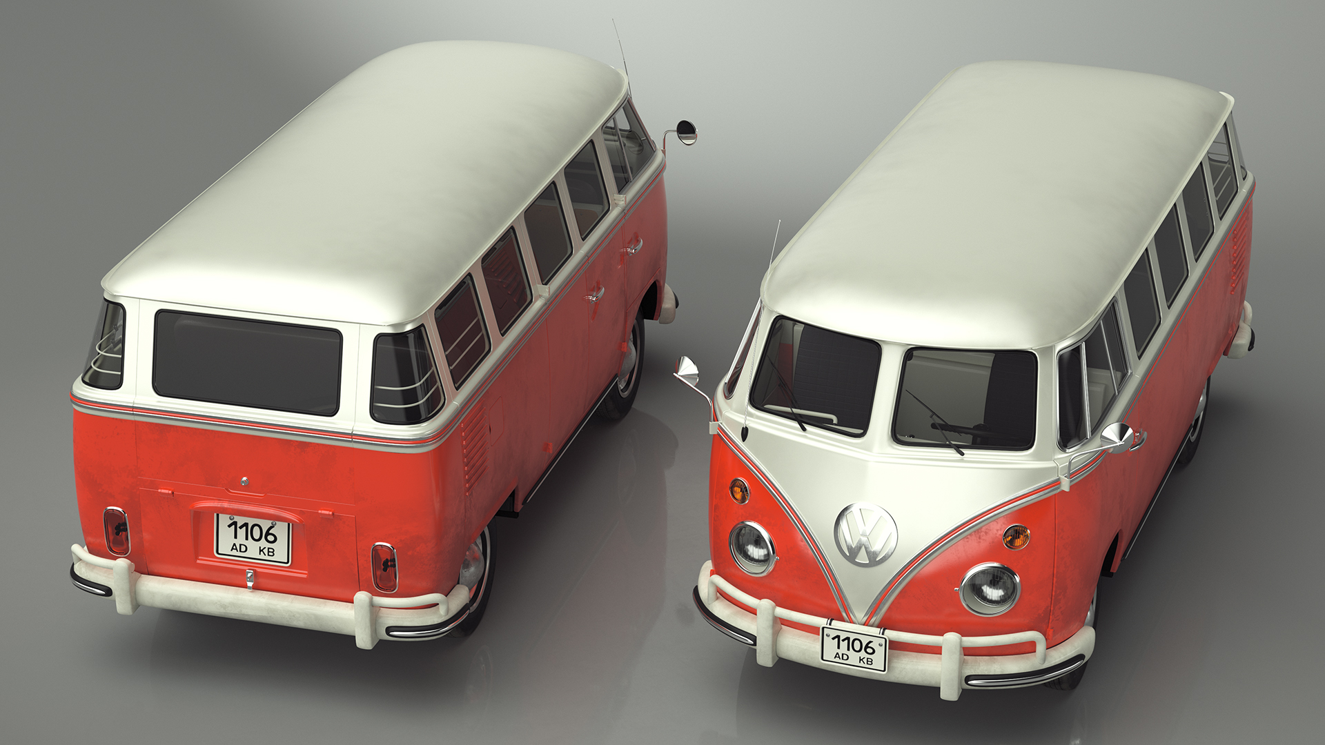 Classic Volkswagen Type 2 Bus 3D model