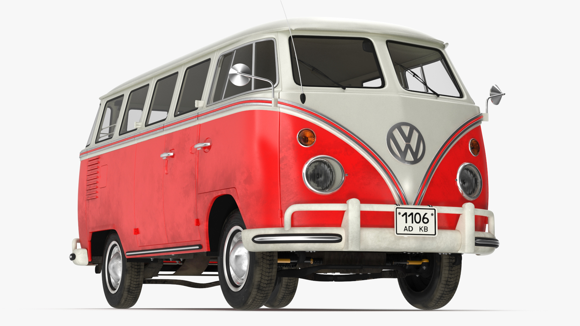 Classic Volkswagen Type 2 Bus 3D model