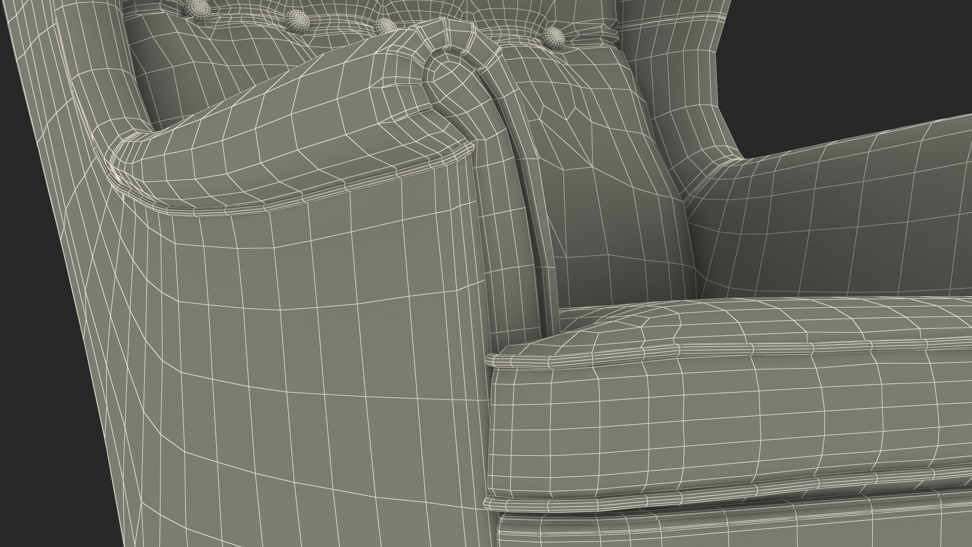 3D Leather Strandmon Wing Chair model
