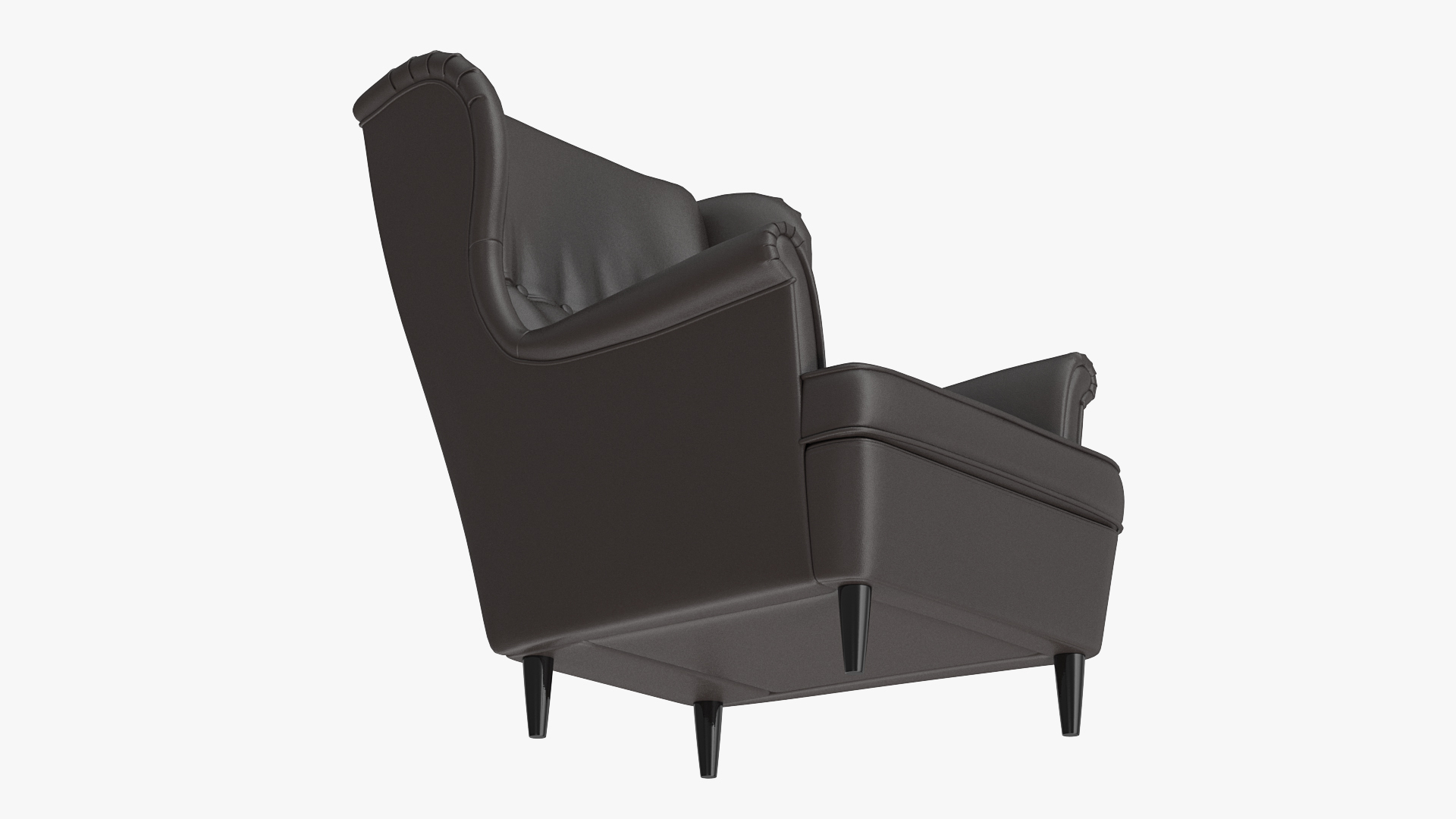 3D Leather Strandmon Wing Chair model
