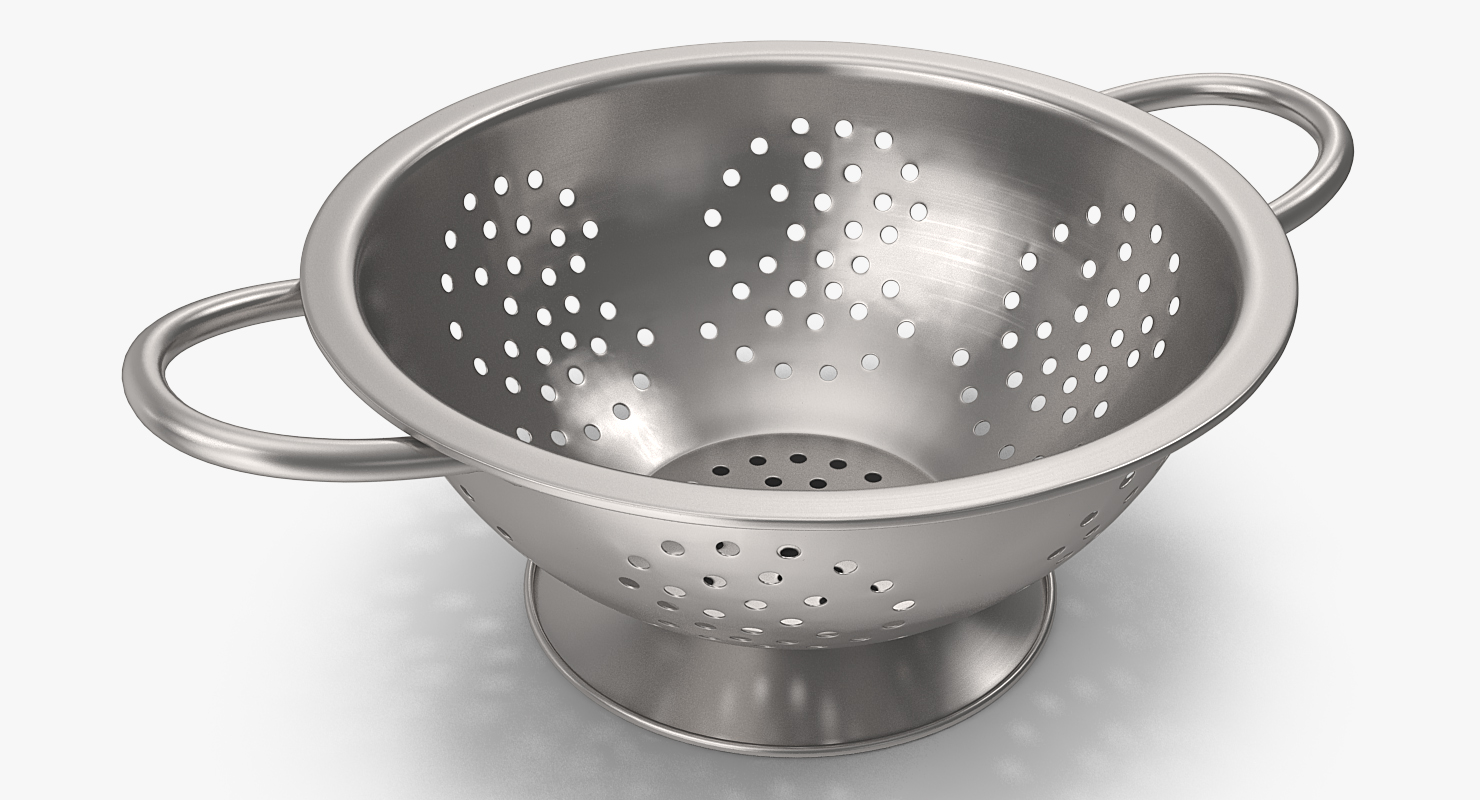 Colander Stainless Steel 3D model