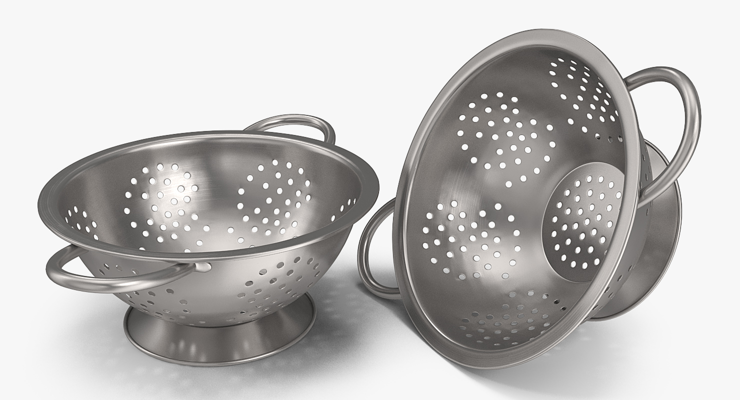 Colander Stainless Steel 3D model