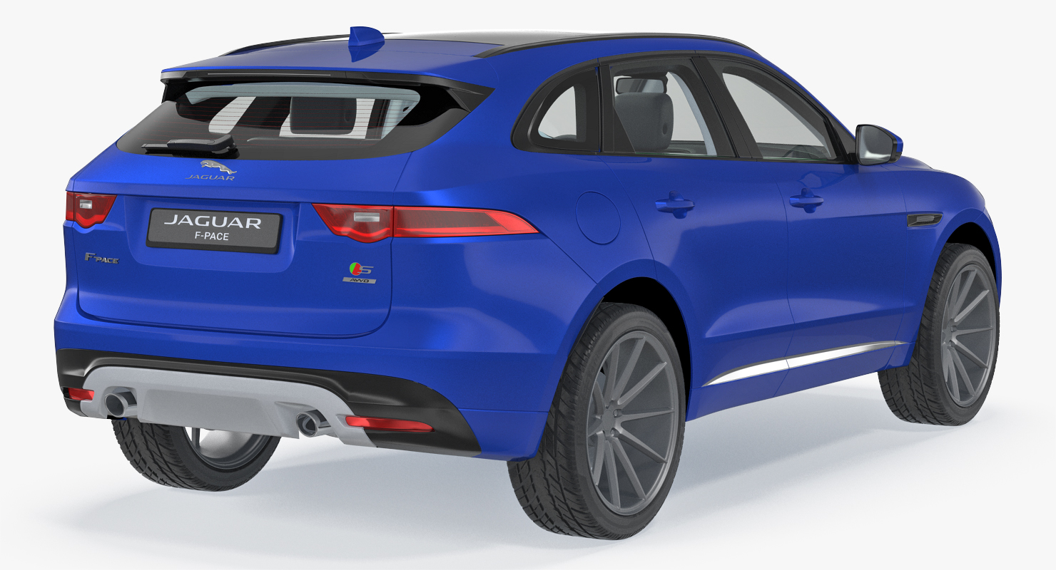 Jaguar F Pace 2017 Simple Interior 3D model