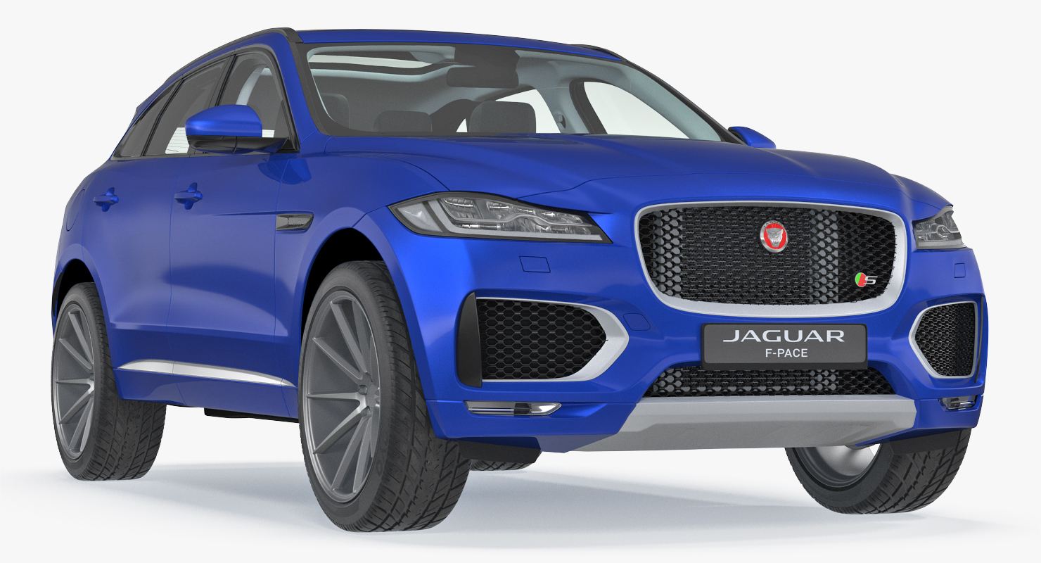 Jaguar F Pace 2017 Simple Interior 3D model
