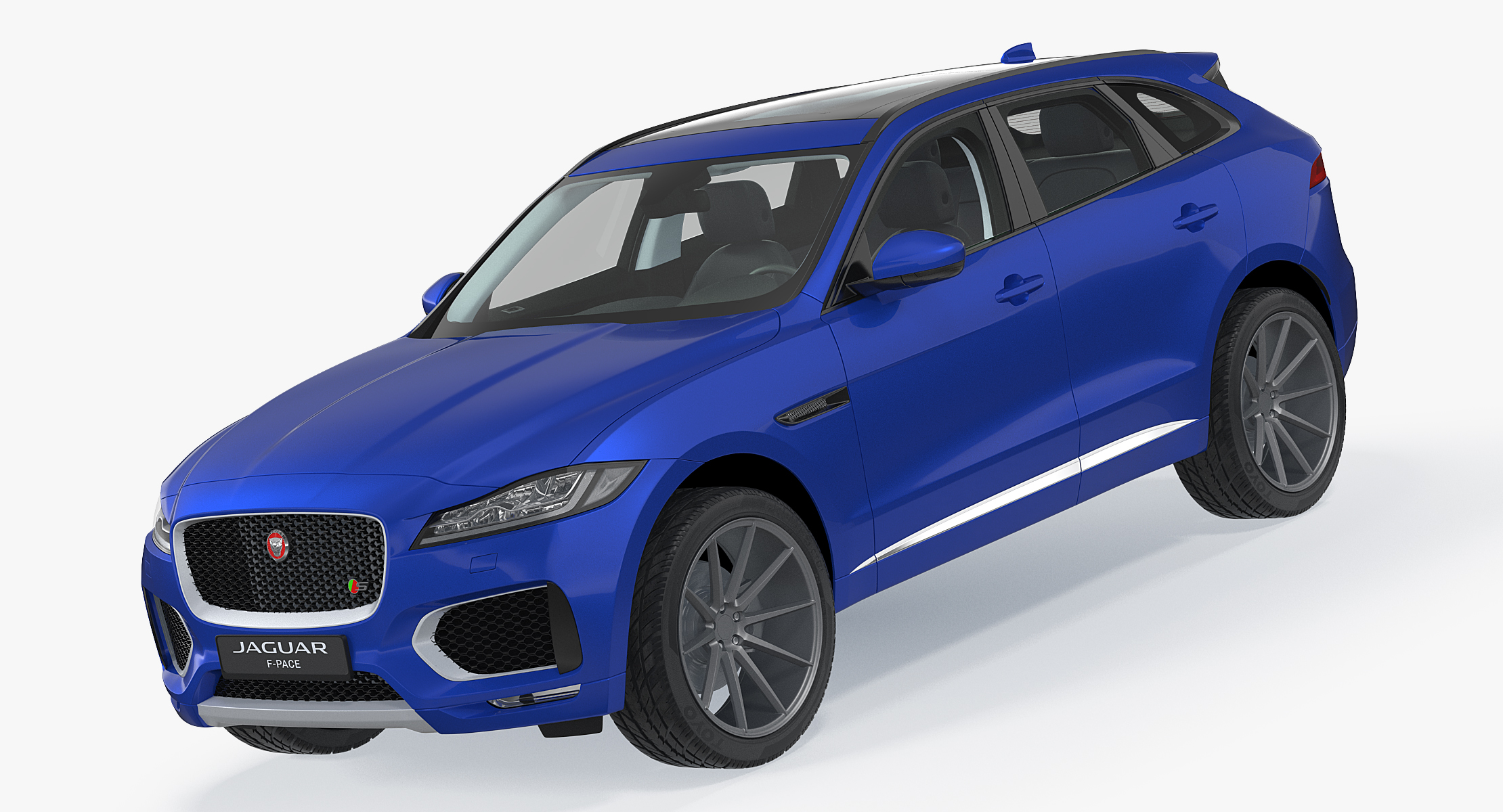 Jaguar F Pace 2017 Simple Interior 3D model