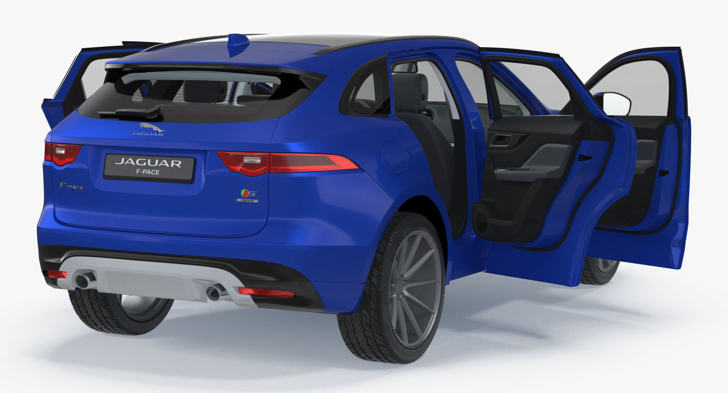 Jaguar F Pace 2017 Simple Interior 3D model