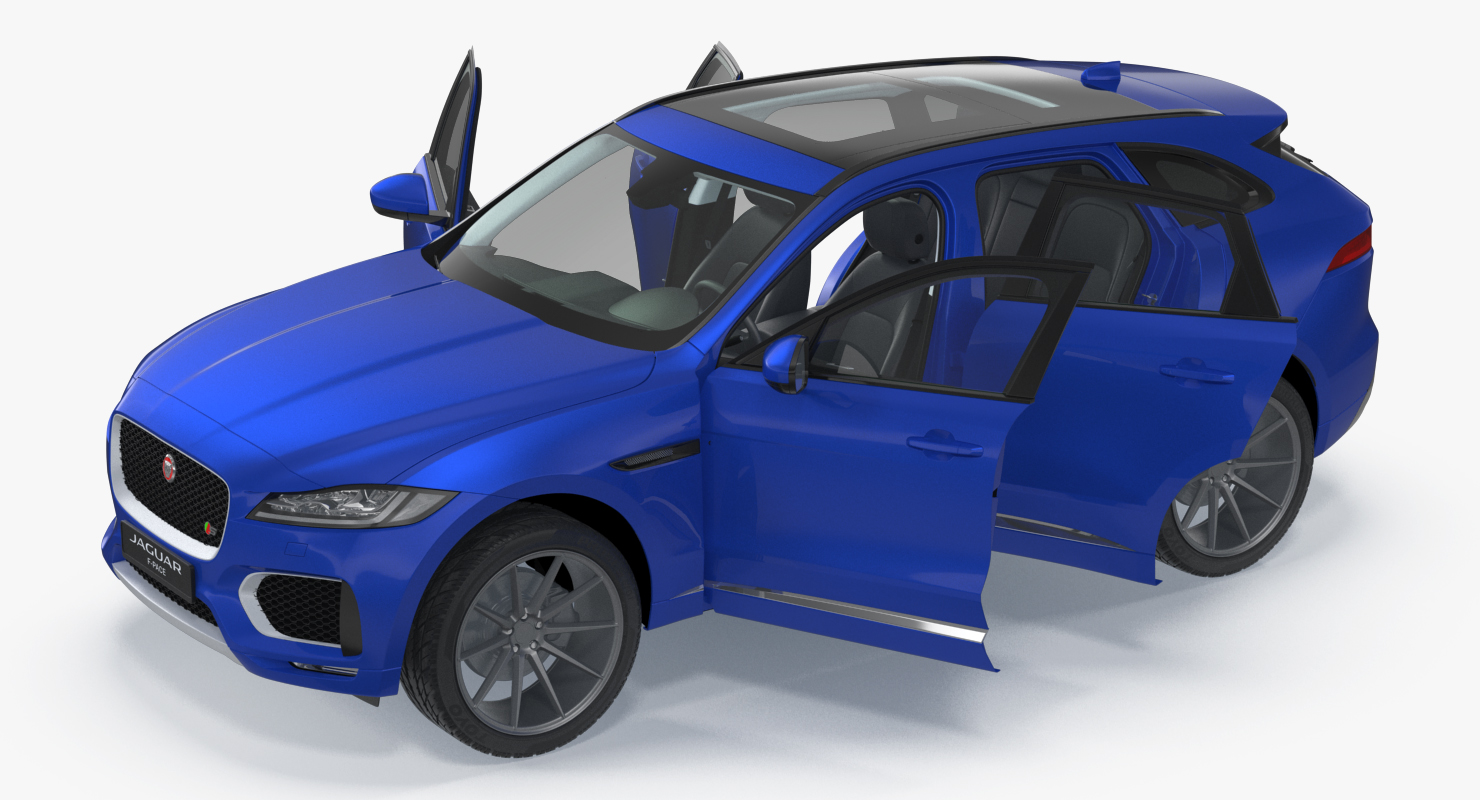 Jaguar F Pace 2017 Simple Interior 3D model