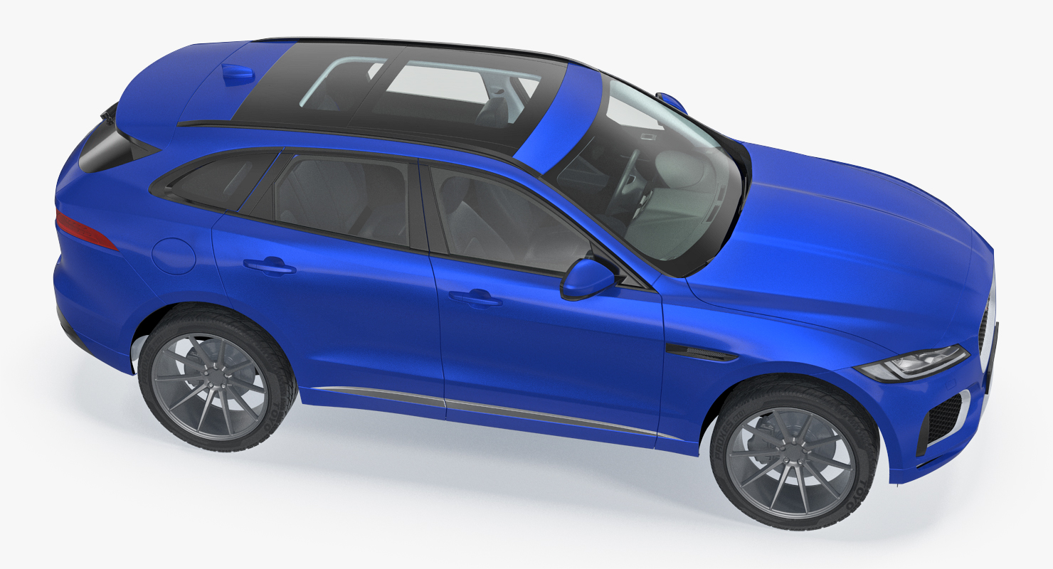 Jaguar F Pace 2017 Simple Interior 3D model