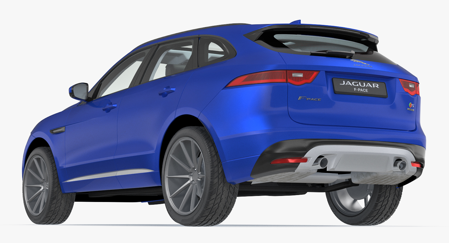Jaguar F Pace 2017 Simple Interior 3D model