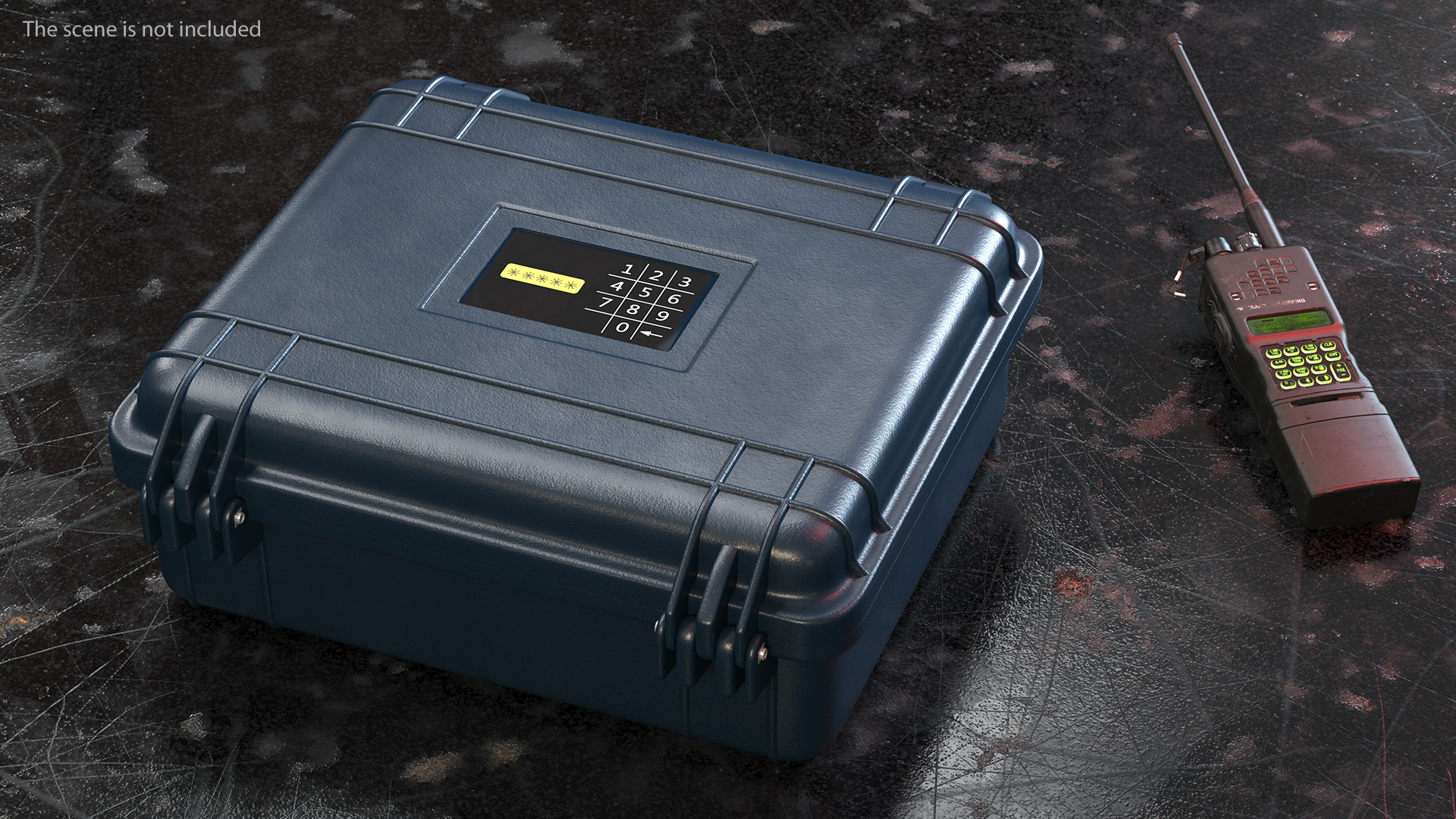 3D Suitcase with Code Lock model