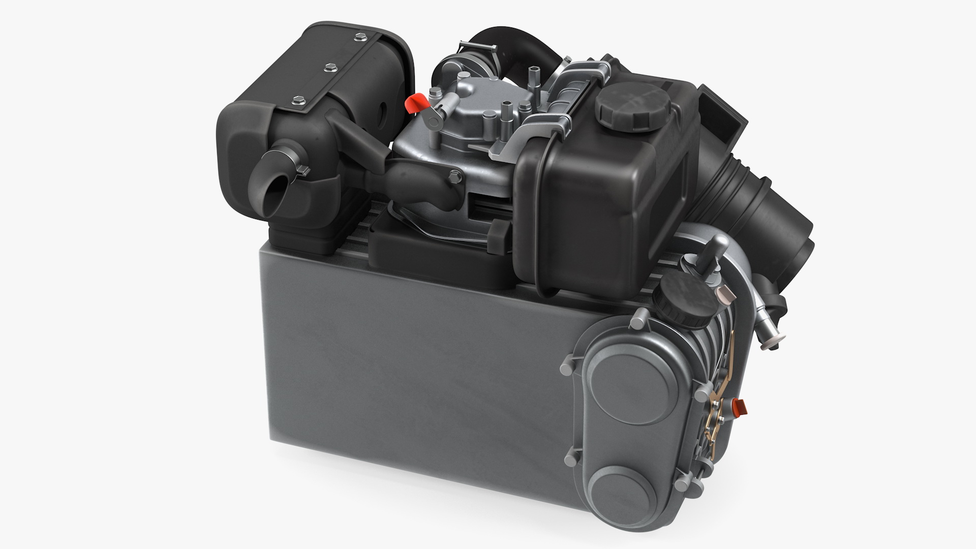 Small Diesel Engine 3D model