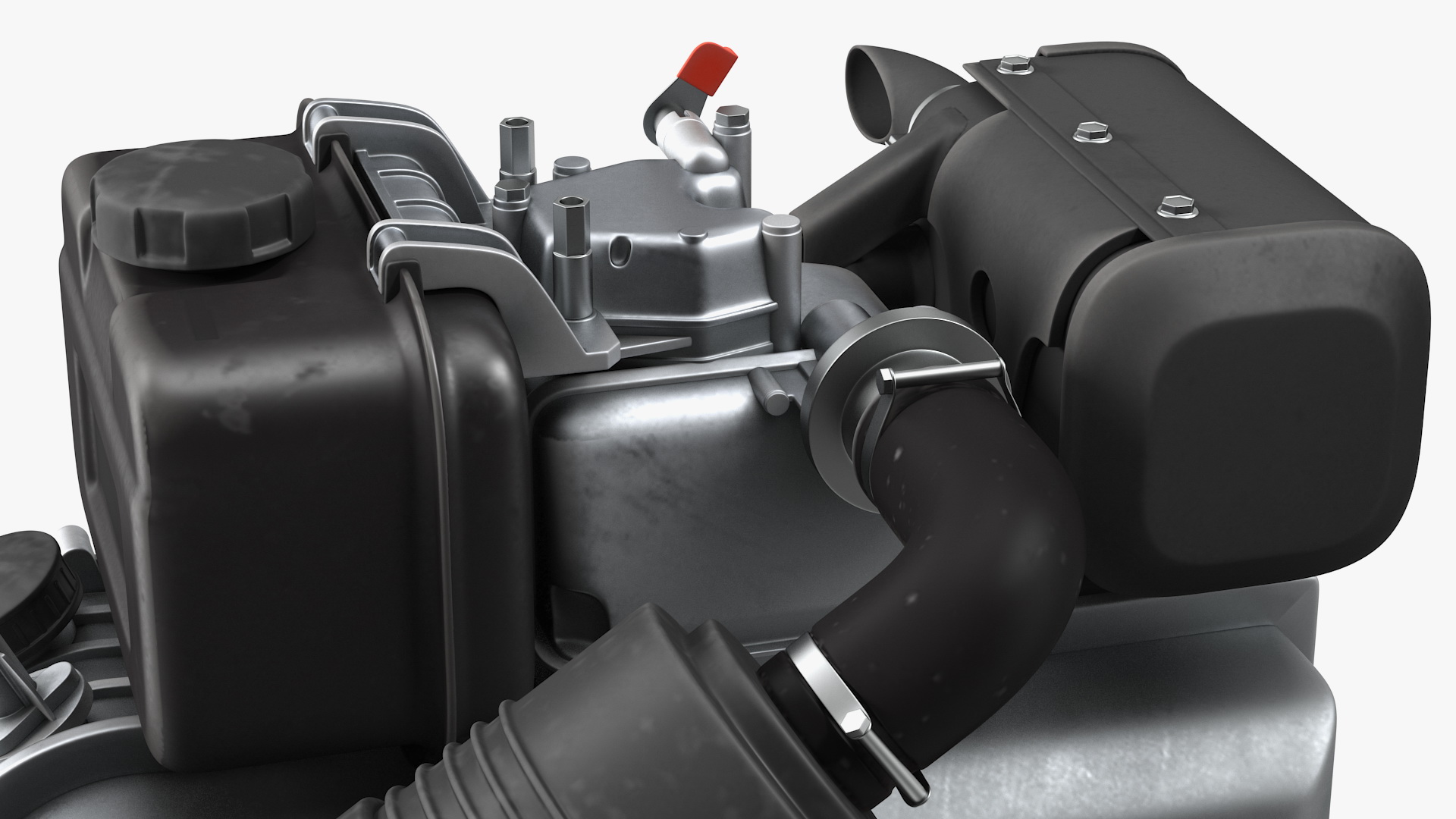 Small Diesel Engine 3D model