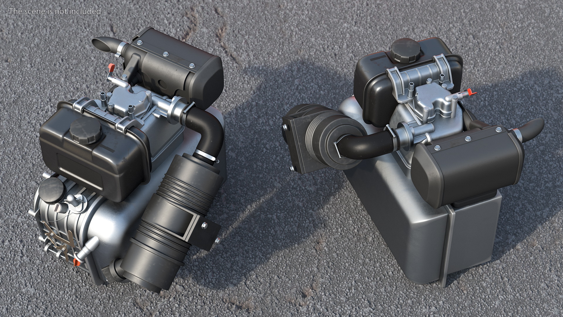 Small Diesel Engine 3D model