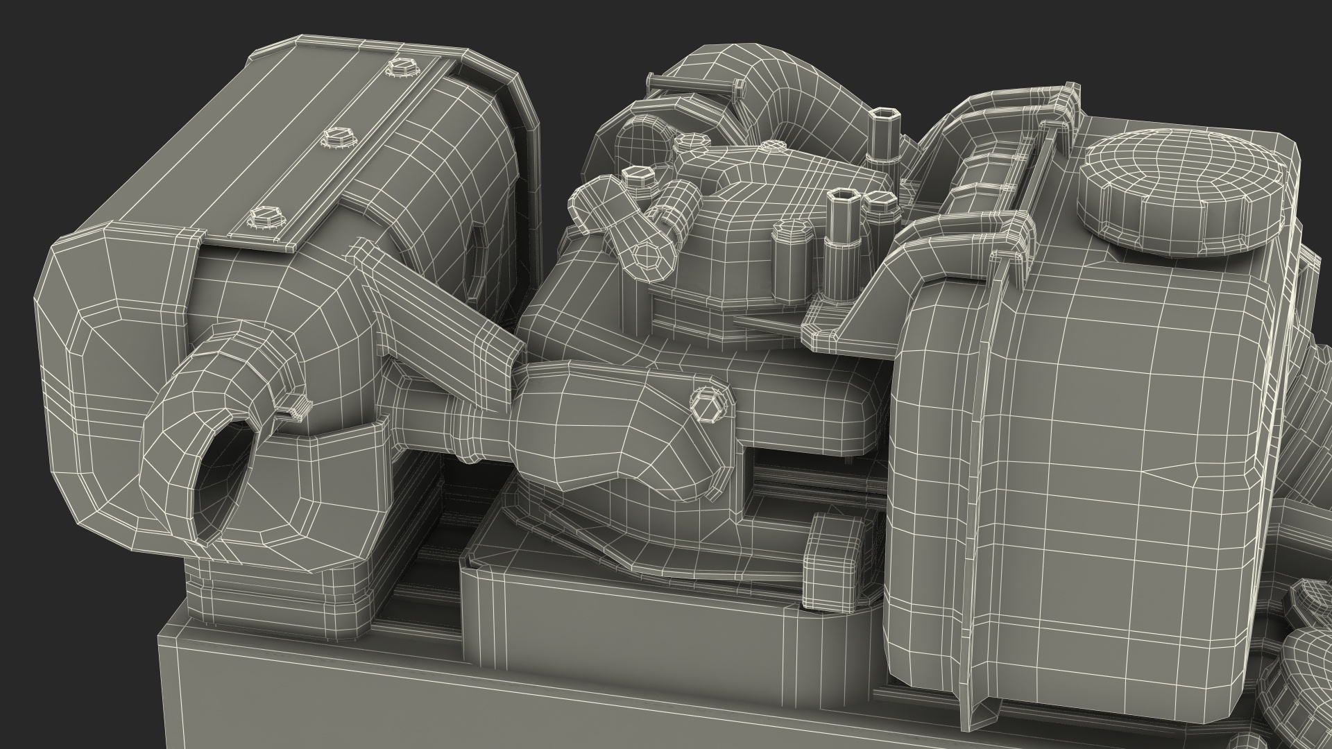 Small Diesel Engine 3D model