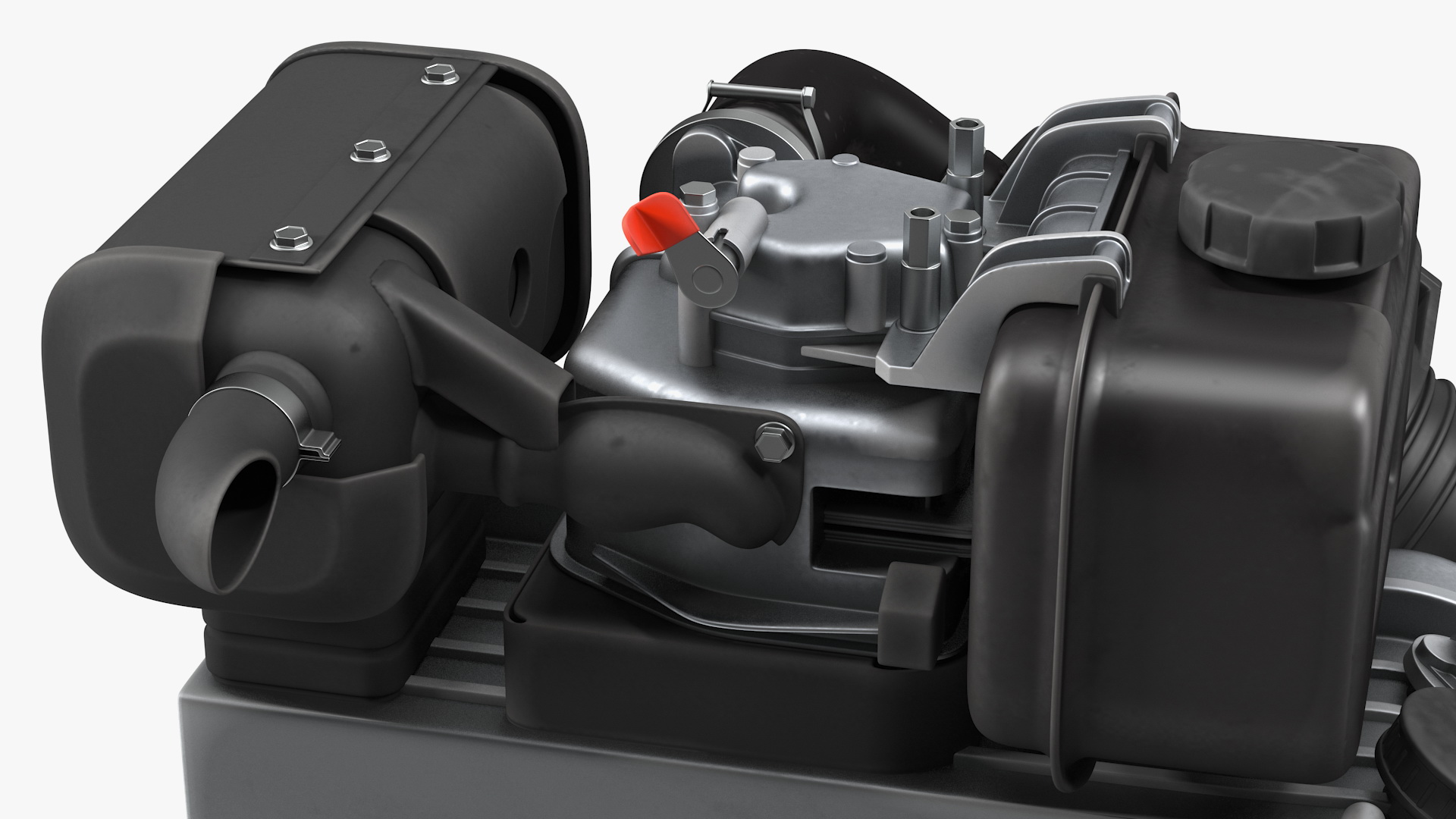 Small Diesel Engine 3D model