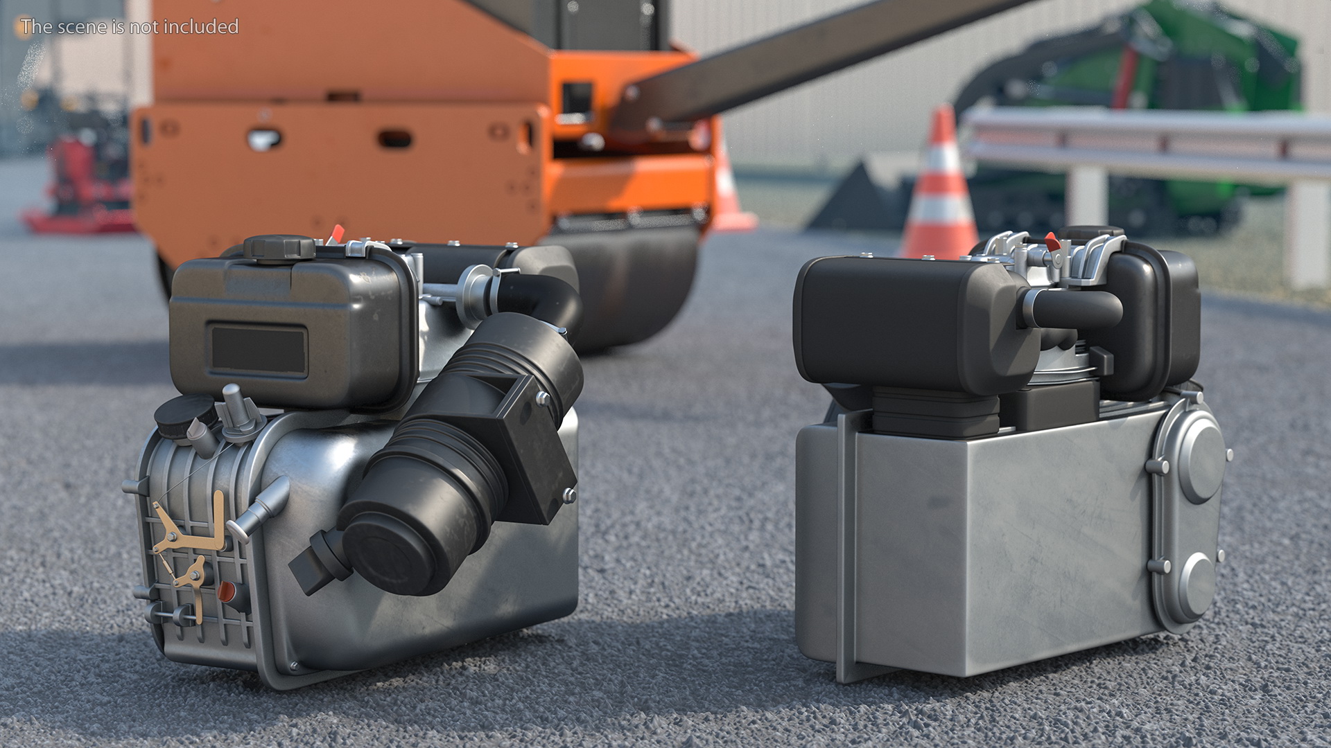 Small Diesel Engine 3D model