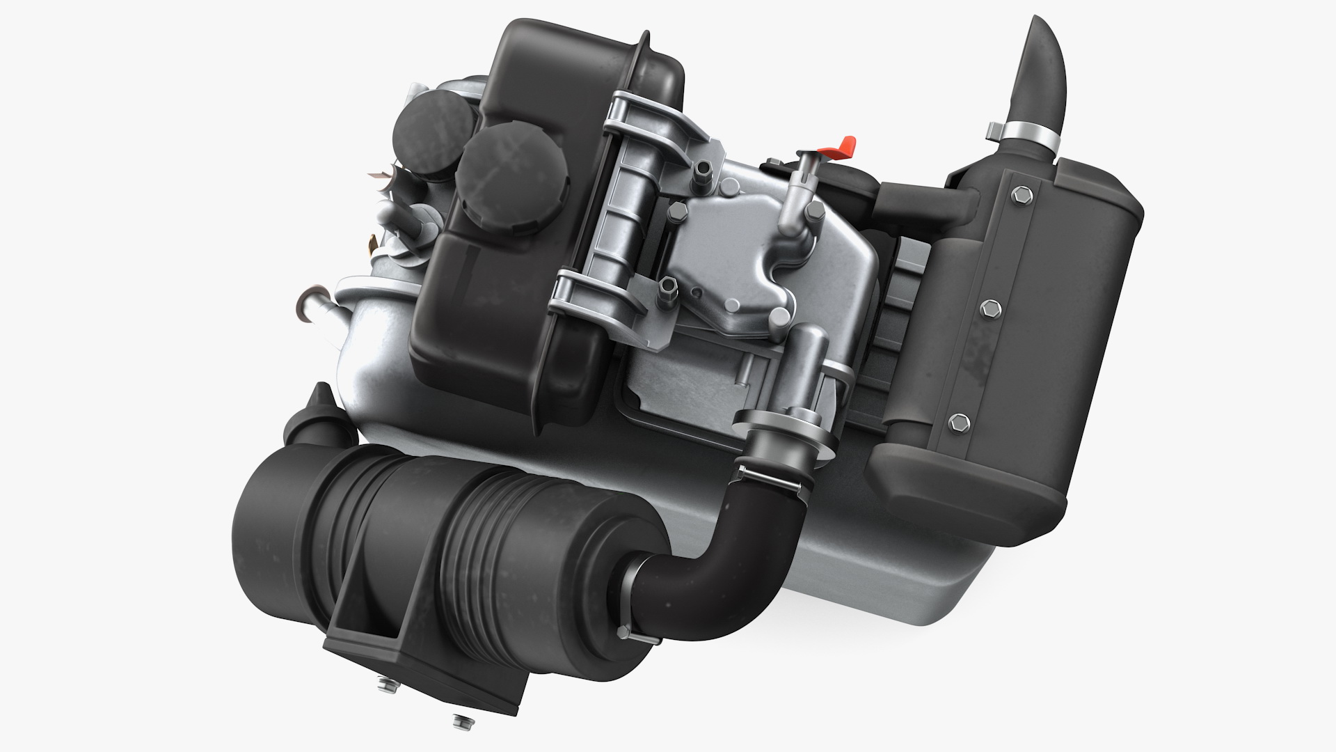 Small Diesel Engine 3D model