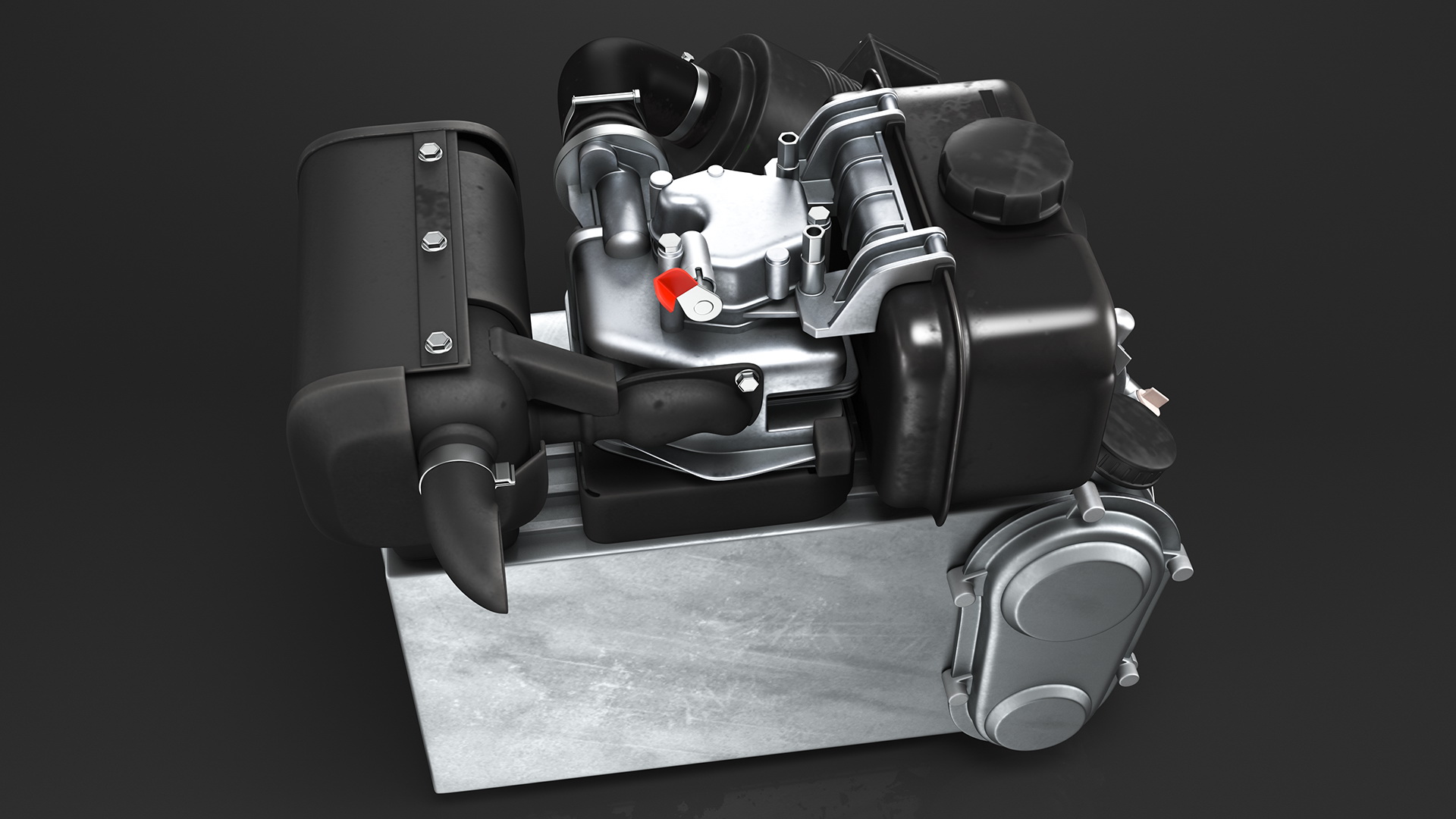 Small Diesel Engine 3D model