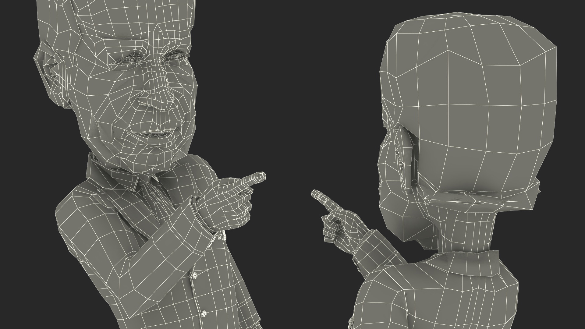 3D Cartoon Joe Biden with Democratic Icon model
