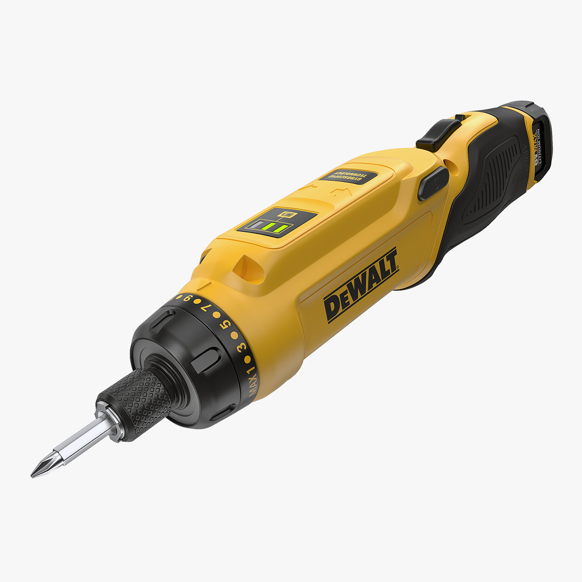 DeWalt DCF680N2 Gyroscopic Screwdriver 3D Model, view 3