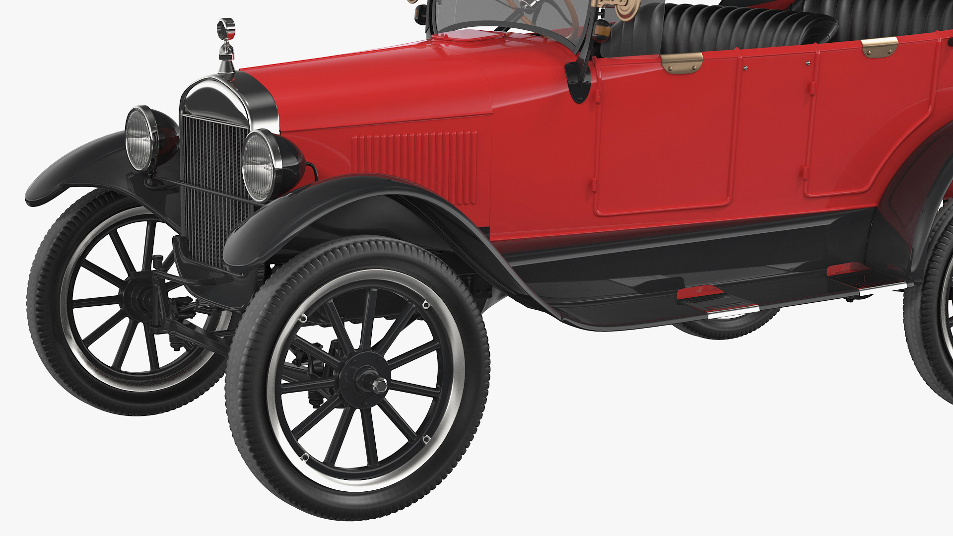 3D model Vintage 20s Car Generic Rigged