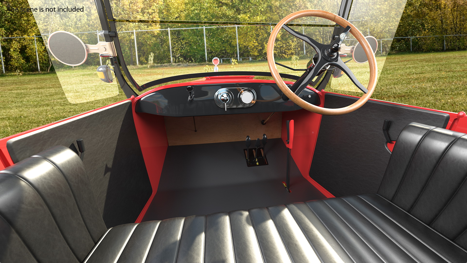 3D model Vintage 20s Car Generic Rigged