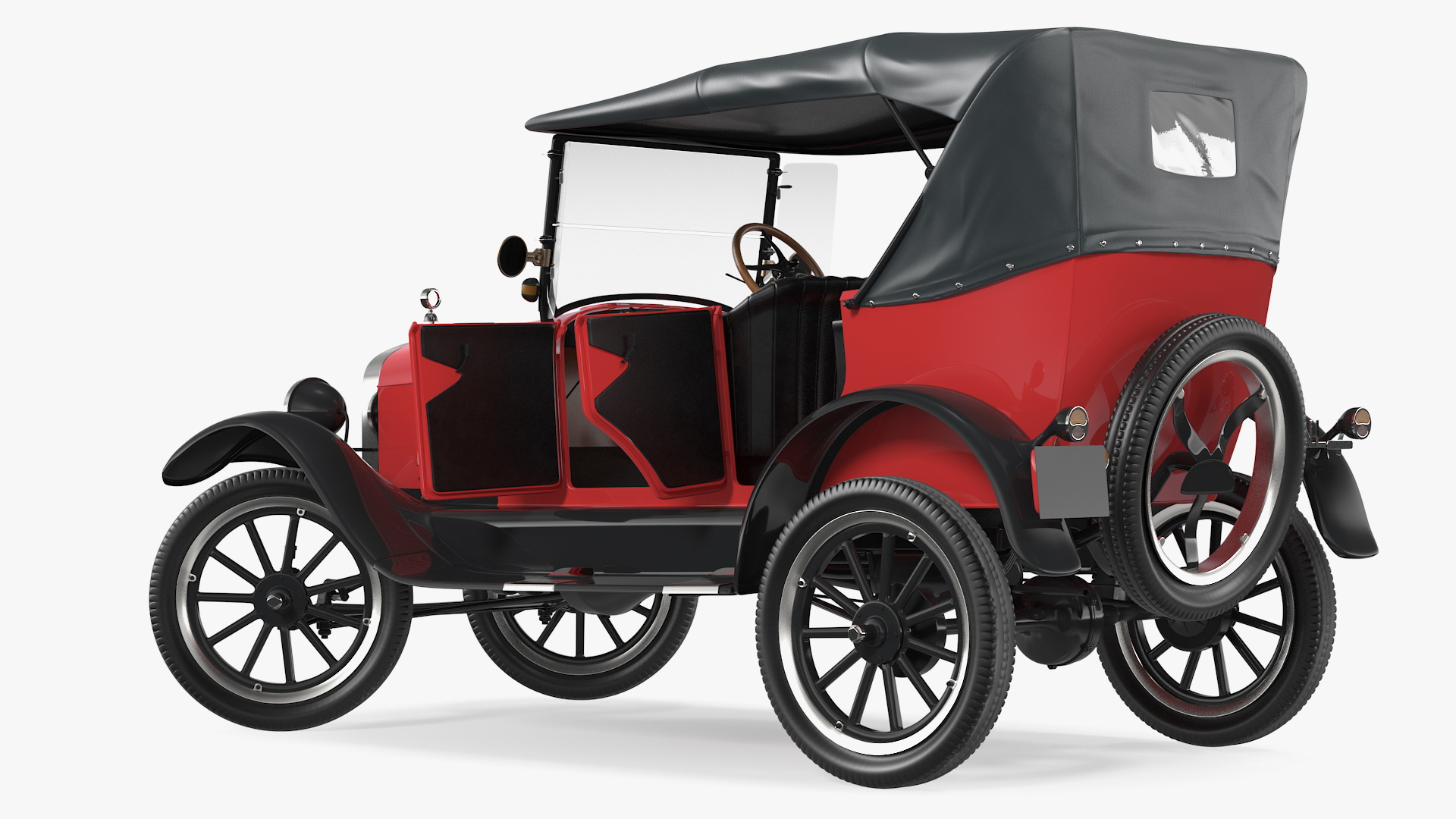 3D model Vintage 20s Car Generic Rigged