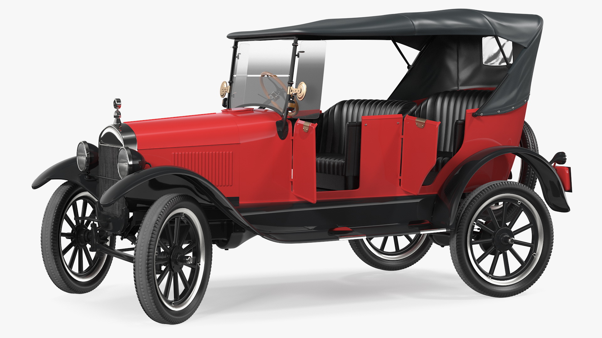 3D model Vintage 20s Car Generic Rigged