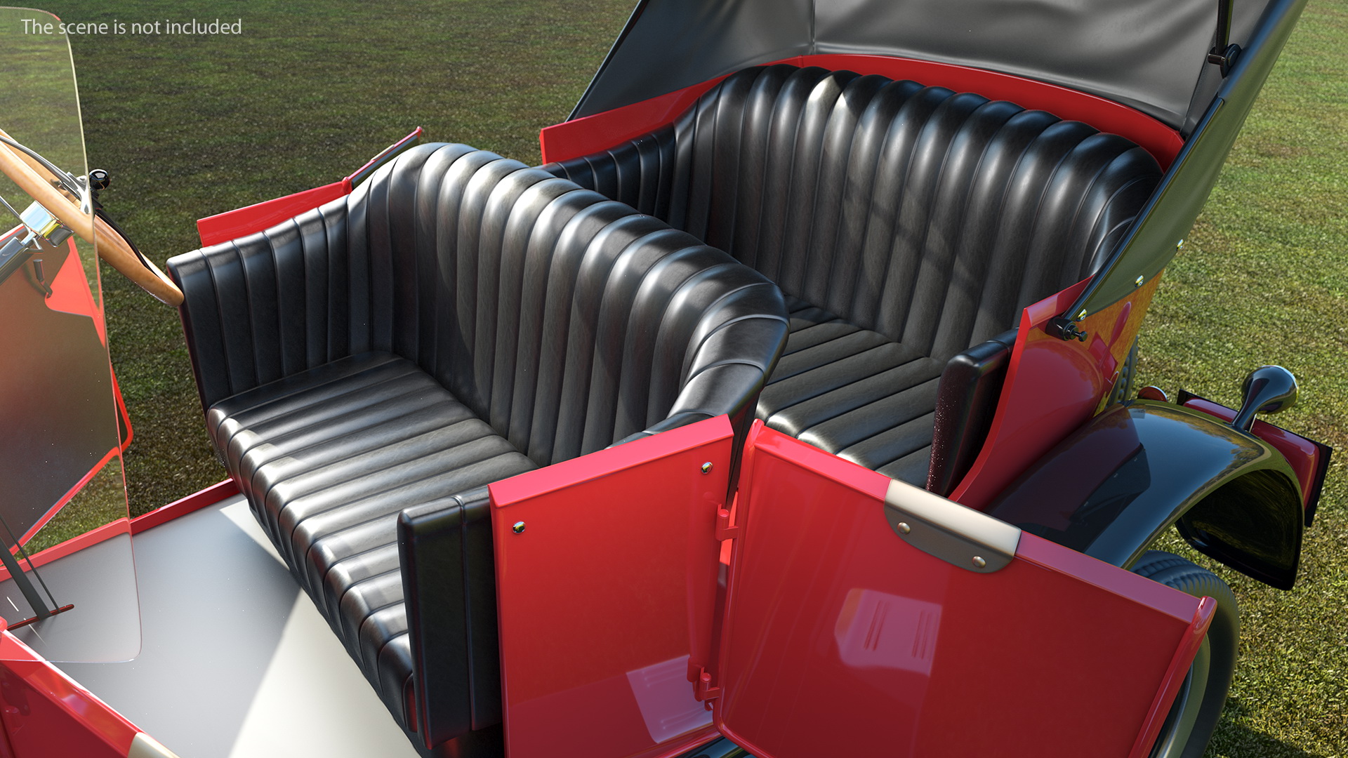 3D model Vintage 20s Car Generic Rigged