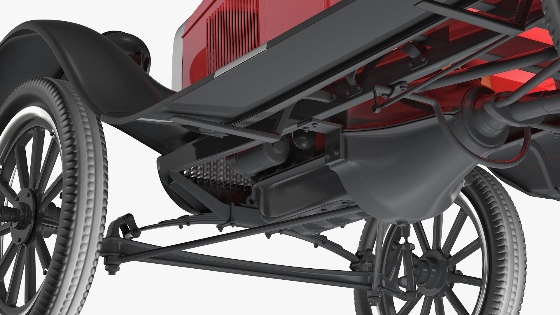 3D model Vintage 20s Car Generic Rigged