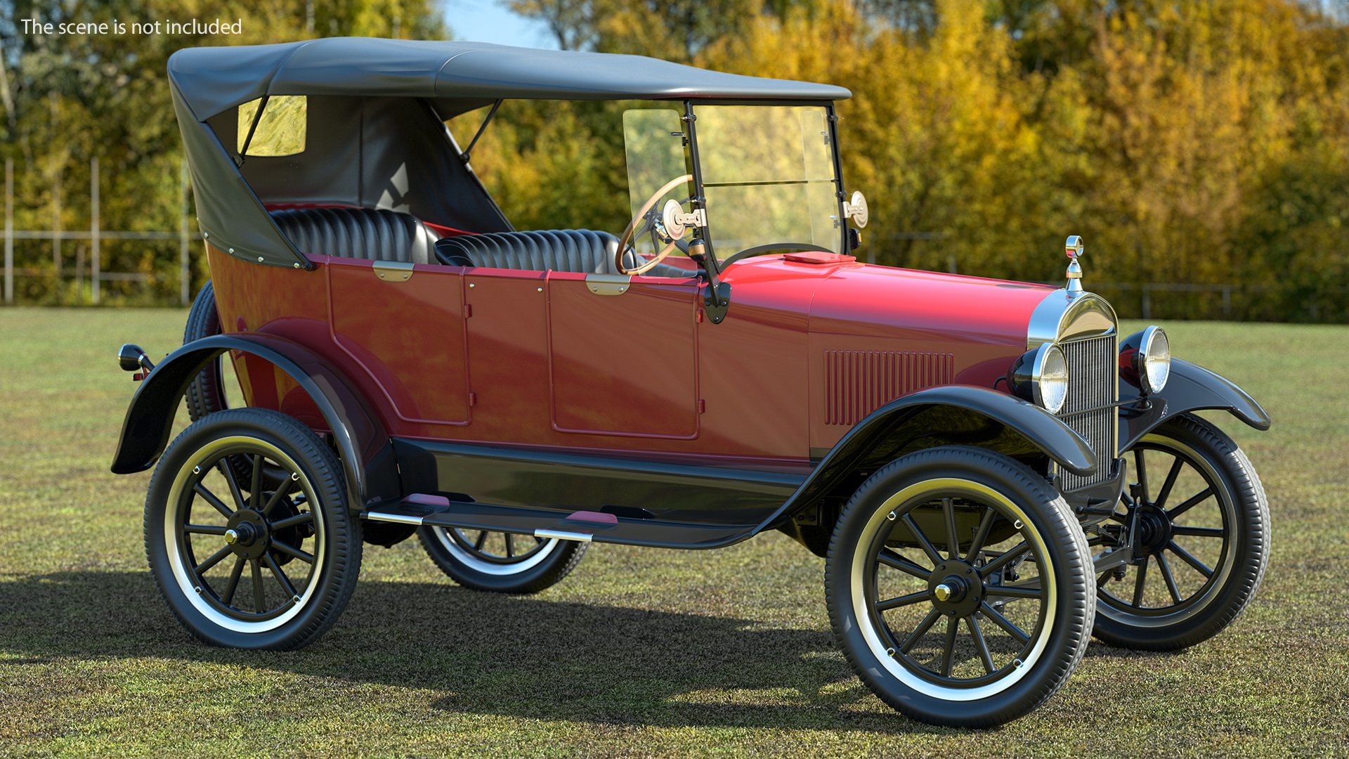 3D model Vintage 20s Car Generic Rigged